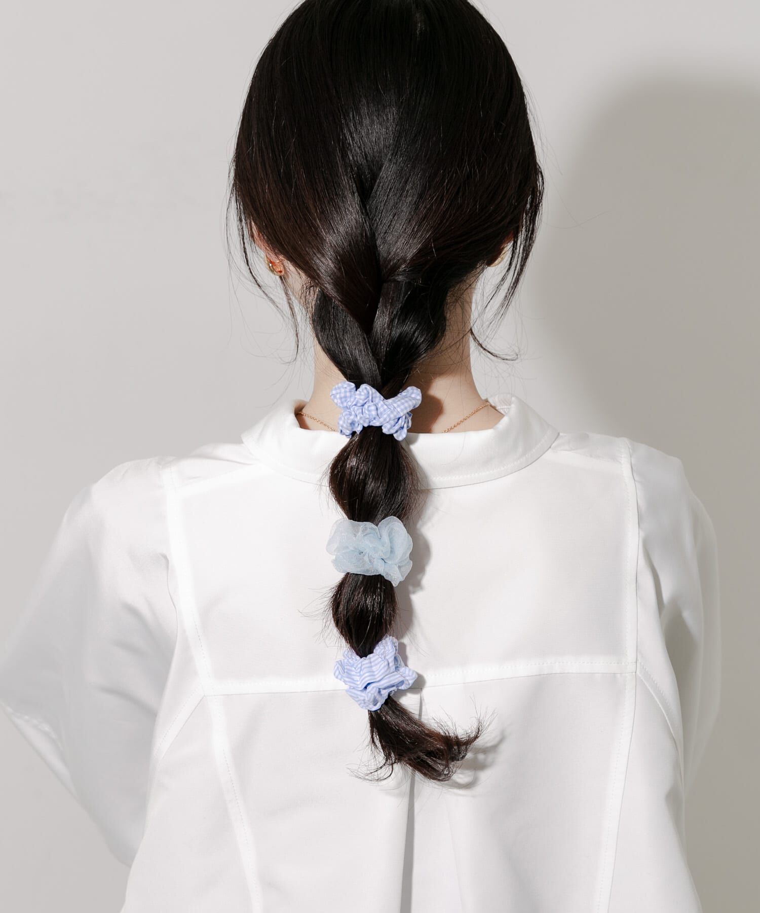 SMELLY「ギンガムチェック3セットヘアゴム」|ヘアゴム・シュシュ|