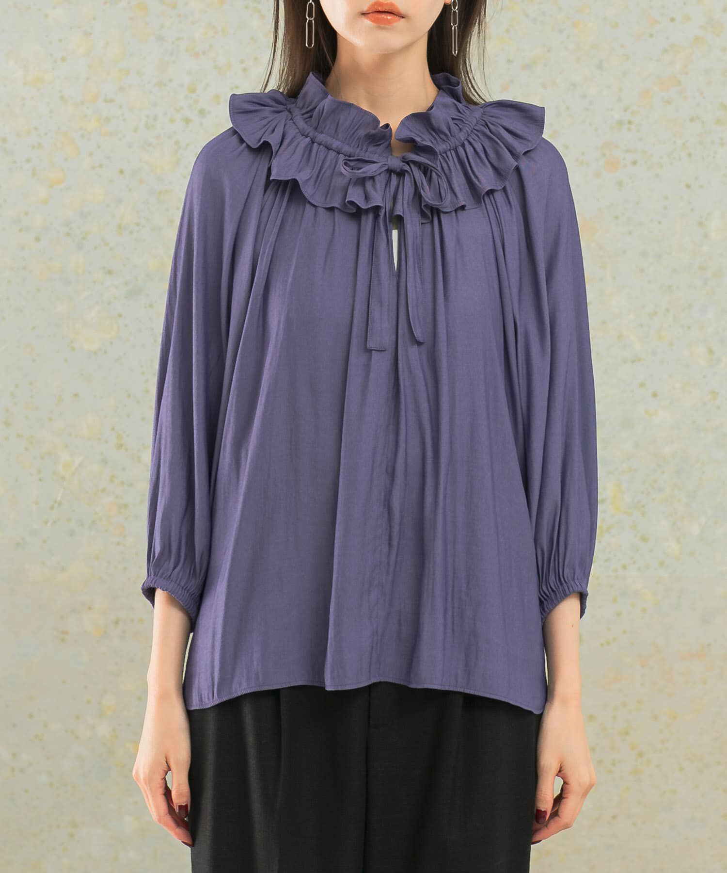 URBAN RESEARCH ROSSO「フリルギャザーブラウス」|シャツ・ブラウス|