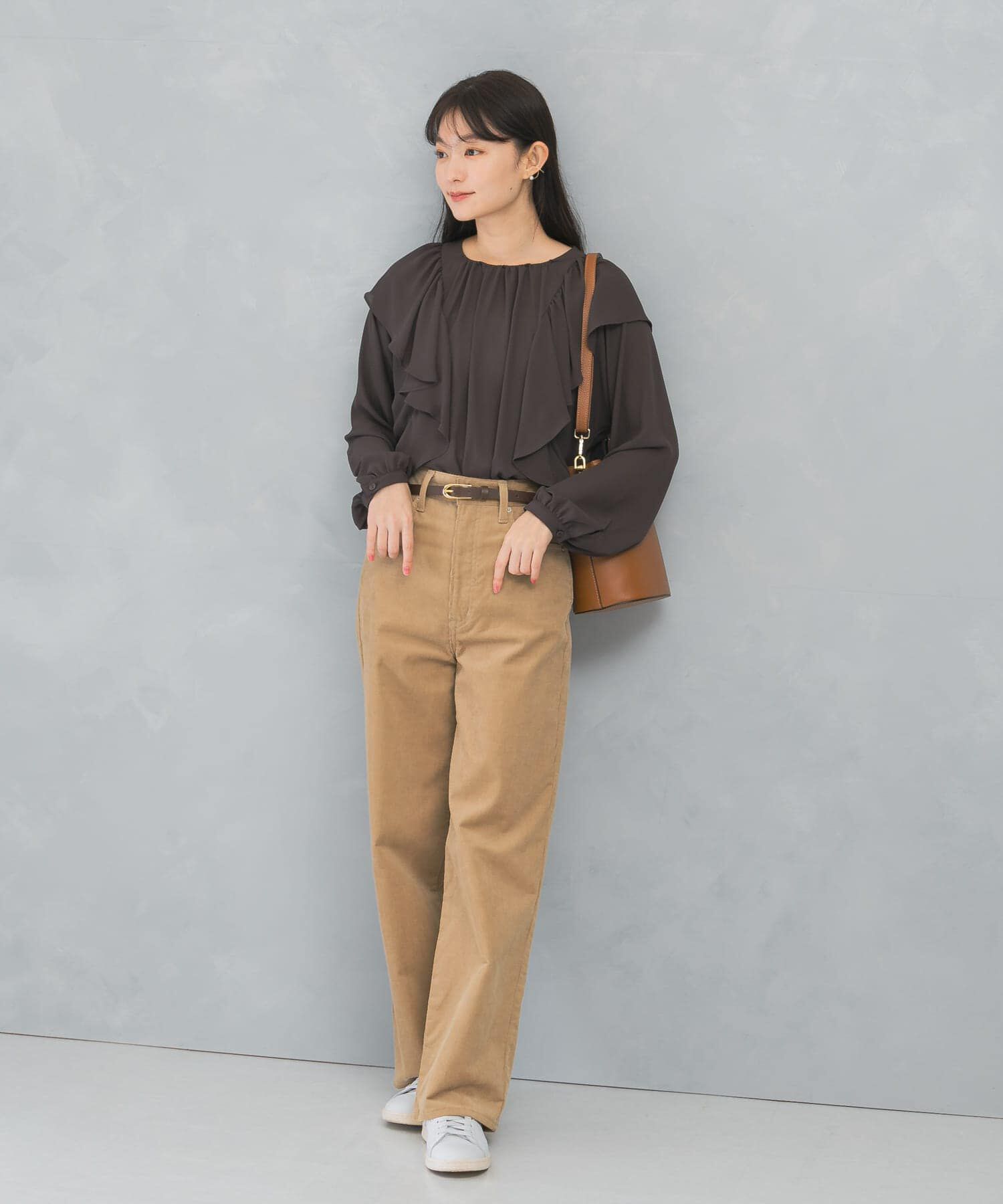 URBAN RESEARCH ROSSO「フリルラッフルブラウス」|シャツ・ブラウス|