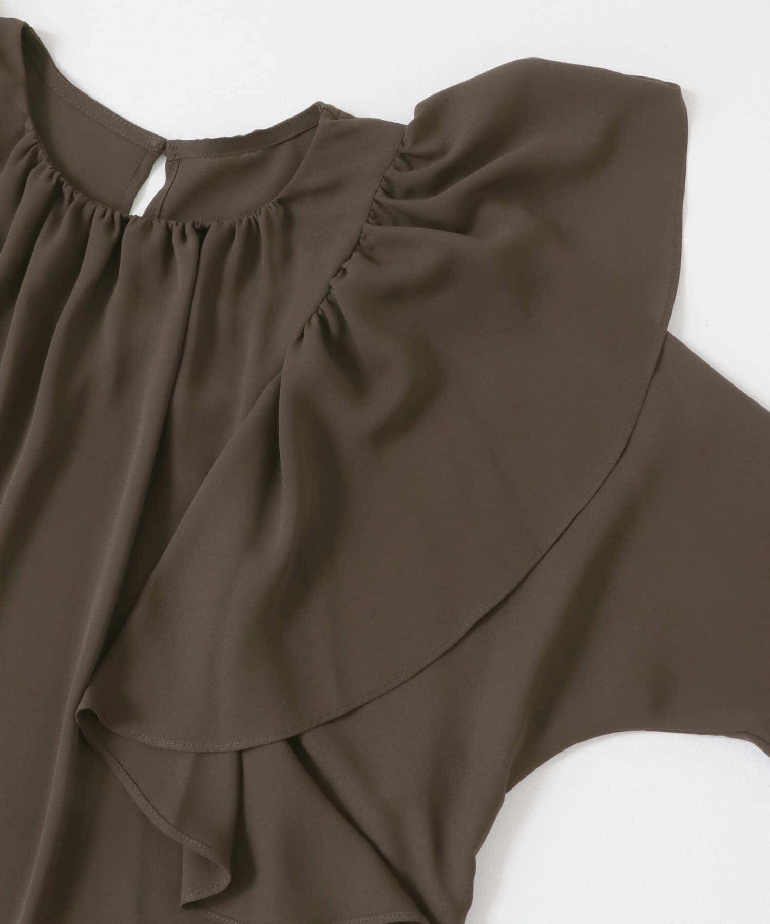 URBAN RESEARCH ROSSO「フリルラッフルブラウス」|シャツ・ブラウス|