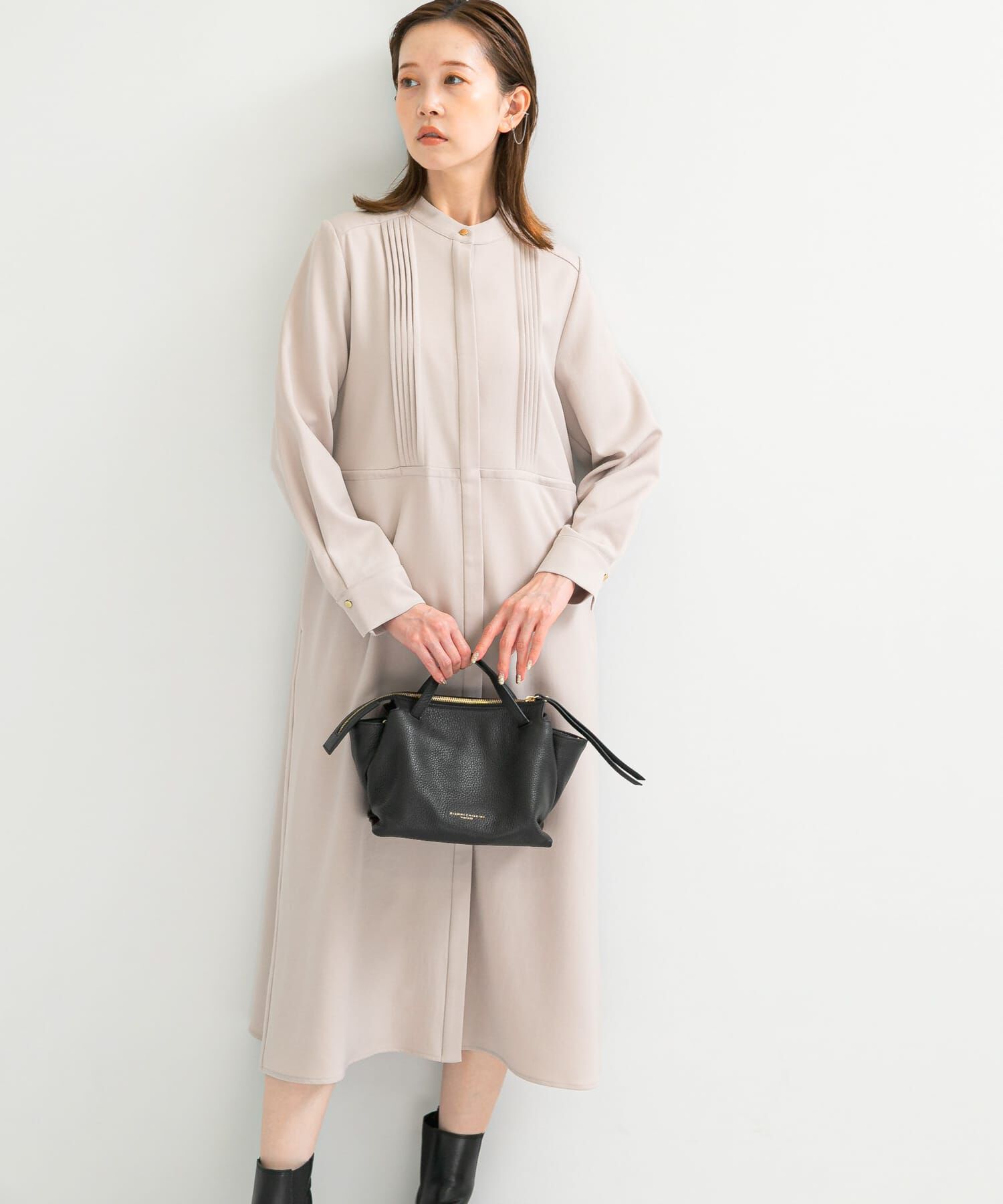 URBAN RESEARCH ROSSO「ピンタックストレートワンピース」|ワンピース|