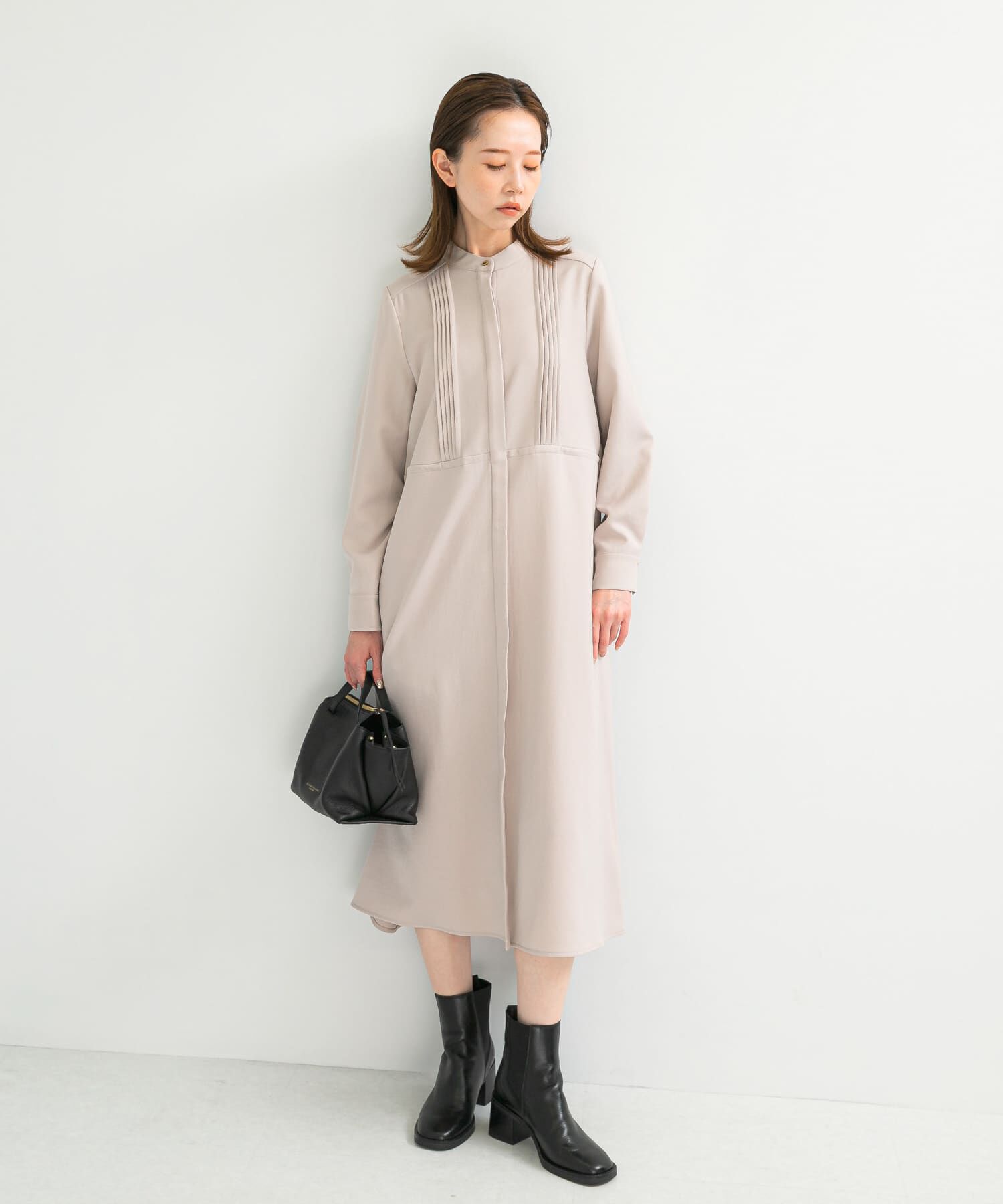 URBAN RESEARCH ROSSO「ピンタックストレートワンピース」|ワンピース|