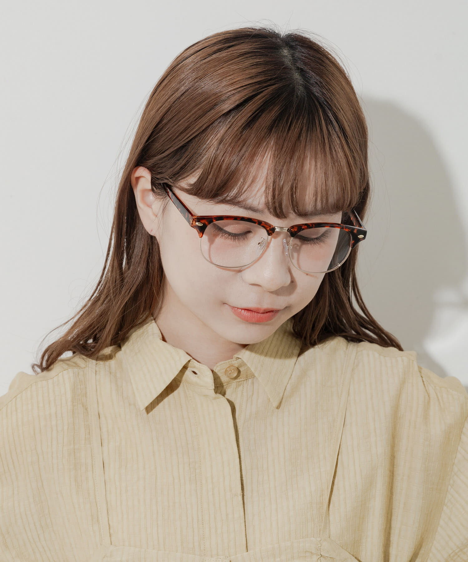 SMELLY「ハーフリムダテメガネ」|メガネ|