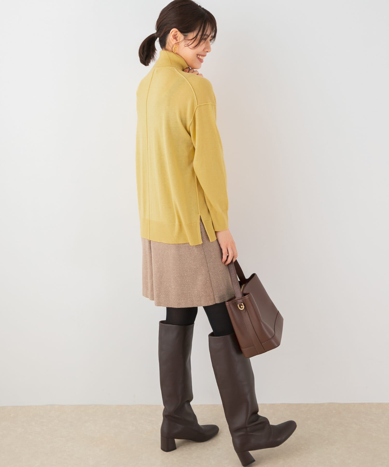 URBAN RESEARCH ROSSO「F by ROSSO　ウォッシャブル抗ピルタートルニット」|ニット・セーター|