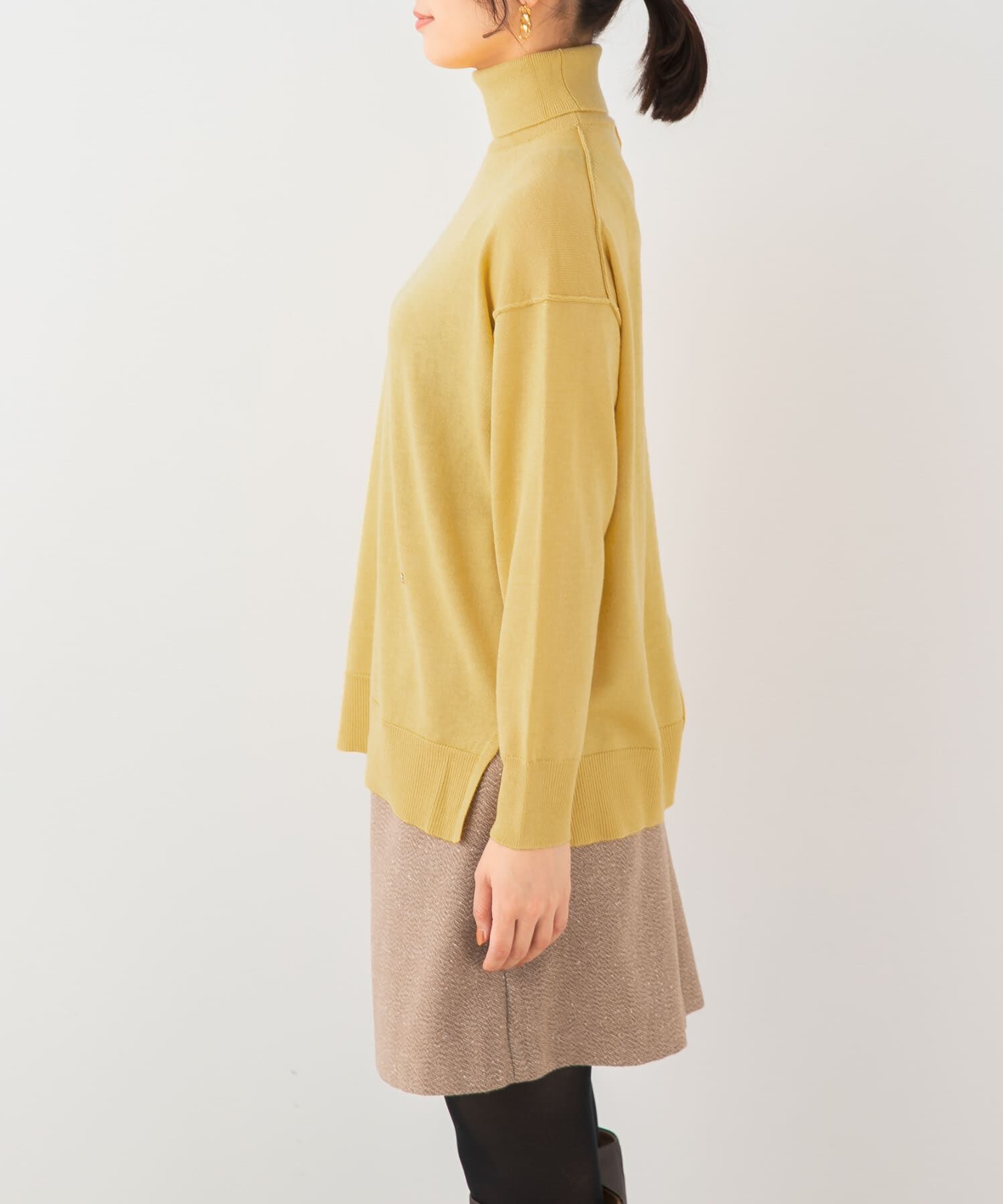 URBAN RESEARCH ROSSO「F by ROSSO　ウォッシャブル抗ピルタートルニット」|ニット・セーター|