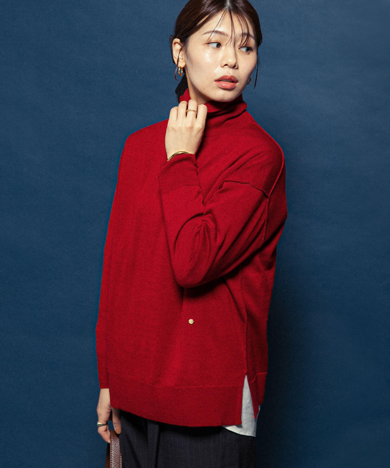 URBAN RESEARCH ROSSO「F by ROSSO　ウォッシャブル抗ピルタートルニット」|ニット・セーター|