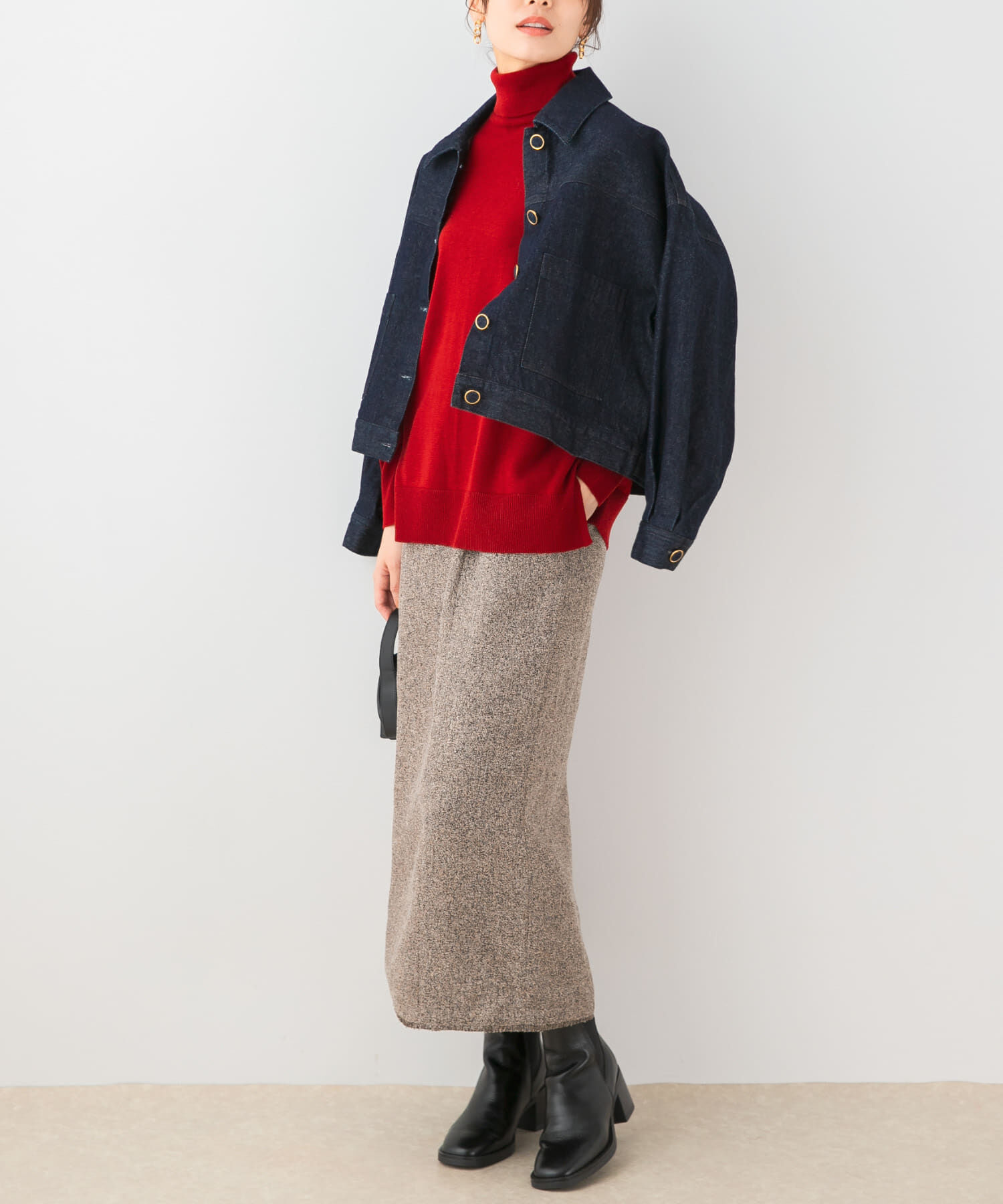 URBAN RESEARCH ROSSO「F by ROSSO　ウォッシャブル抗ピルタートルニット」|ニット・セーター|