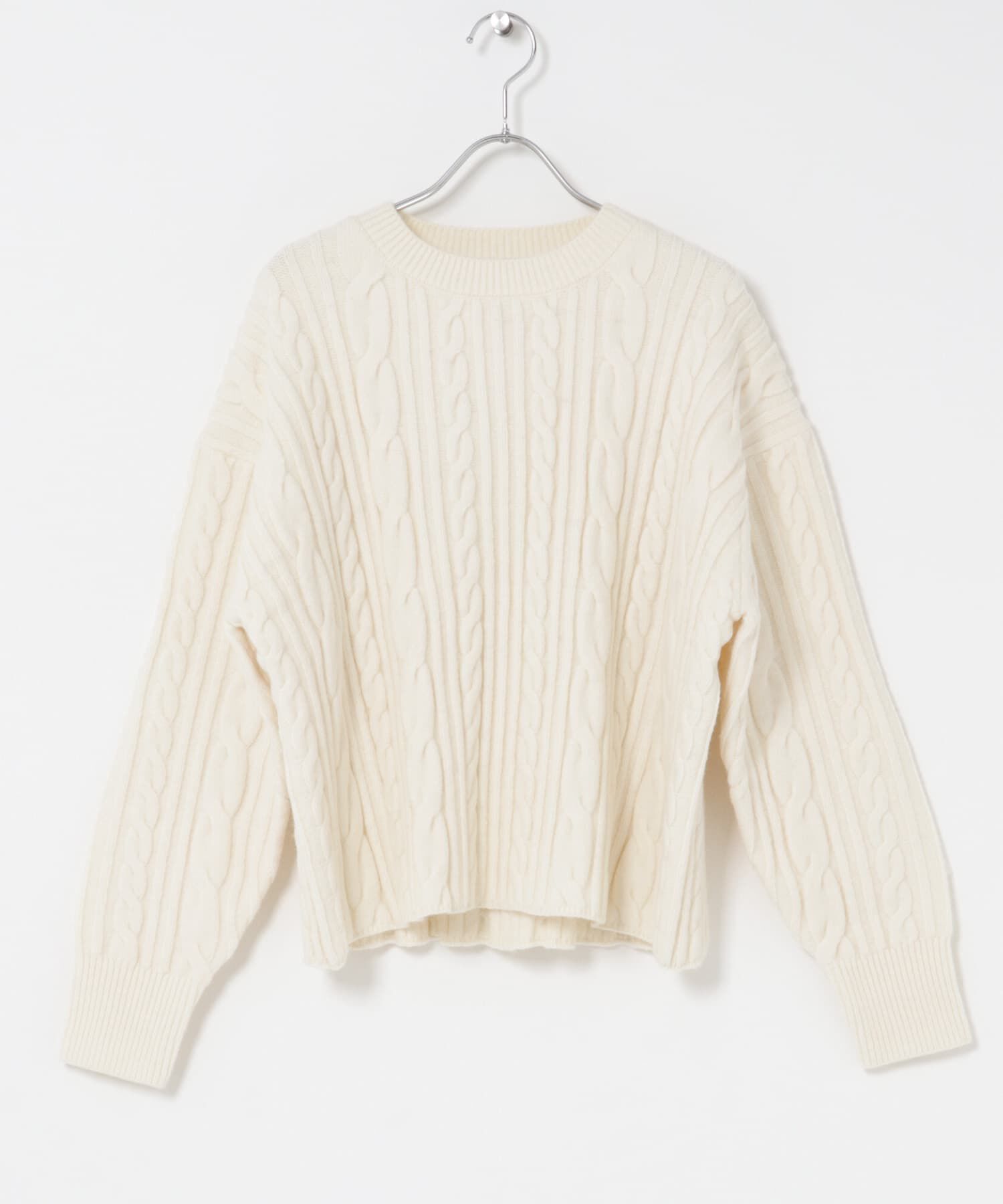 URBAN RESEARCH DOORS「FORK&SPOON　ケーブルニットプルオーバー」|ニット・セーター|