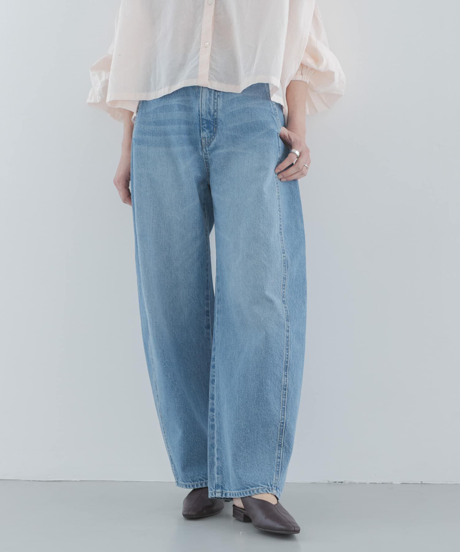 Sonny Label 「シームデザインバレルデニム」|デニム|