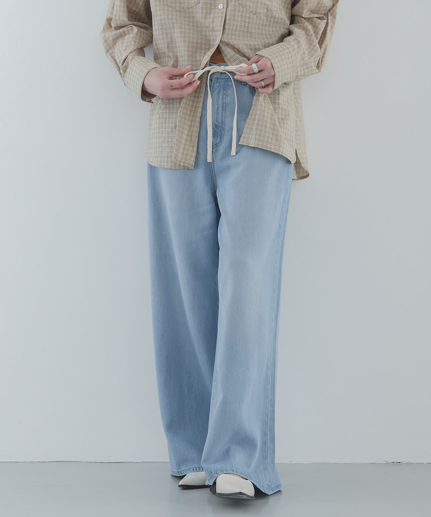 Sonny Label 「リヨセルコットンドロストワイドデニム」|デニム|