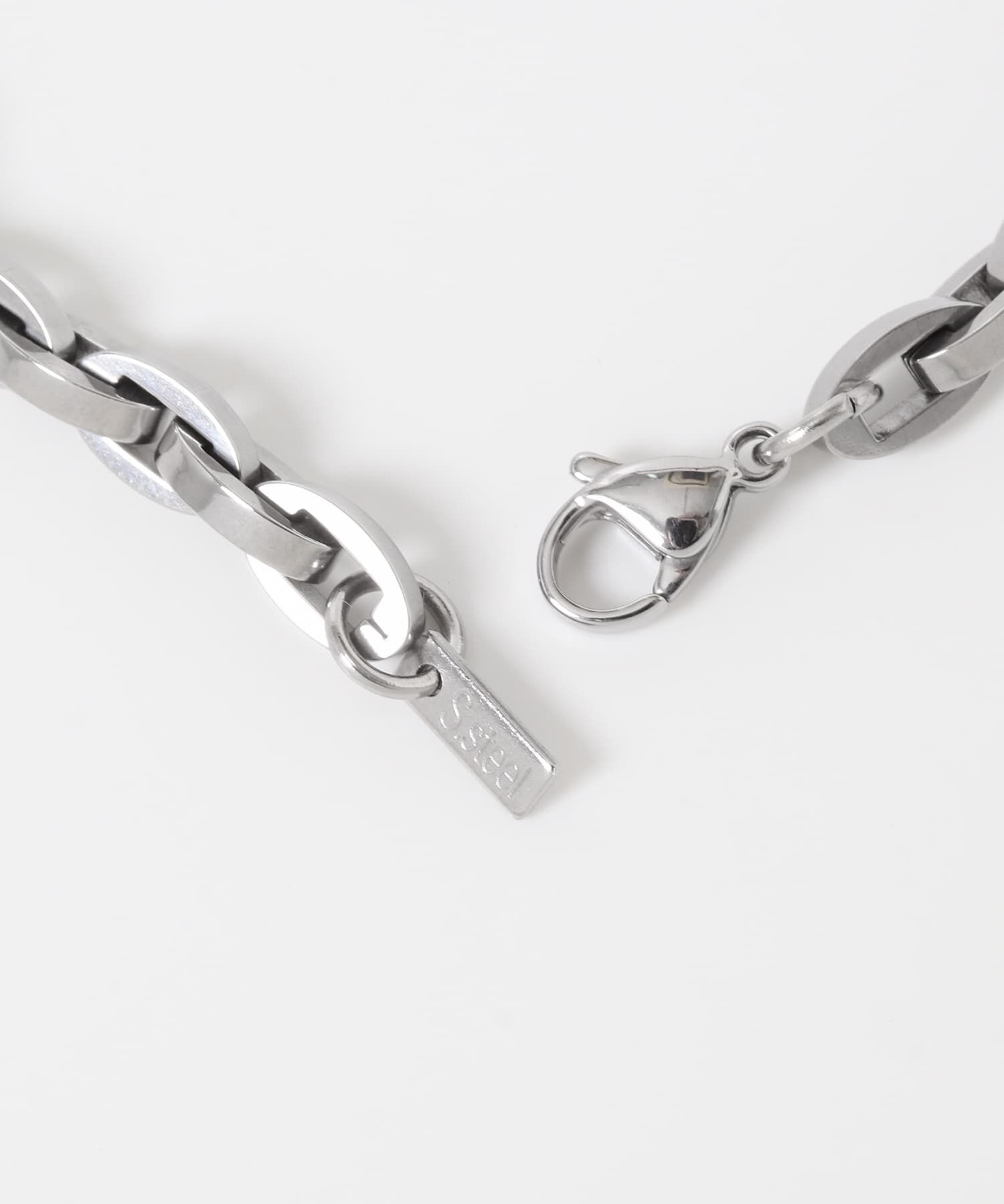 SMELLY「ステンレススクエアチェーンブレスレット」|ブレスレット・バングル|