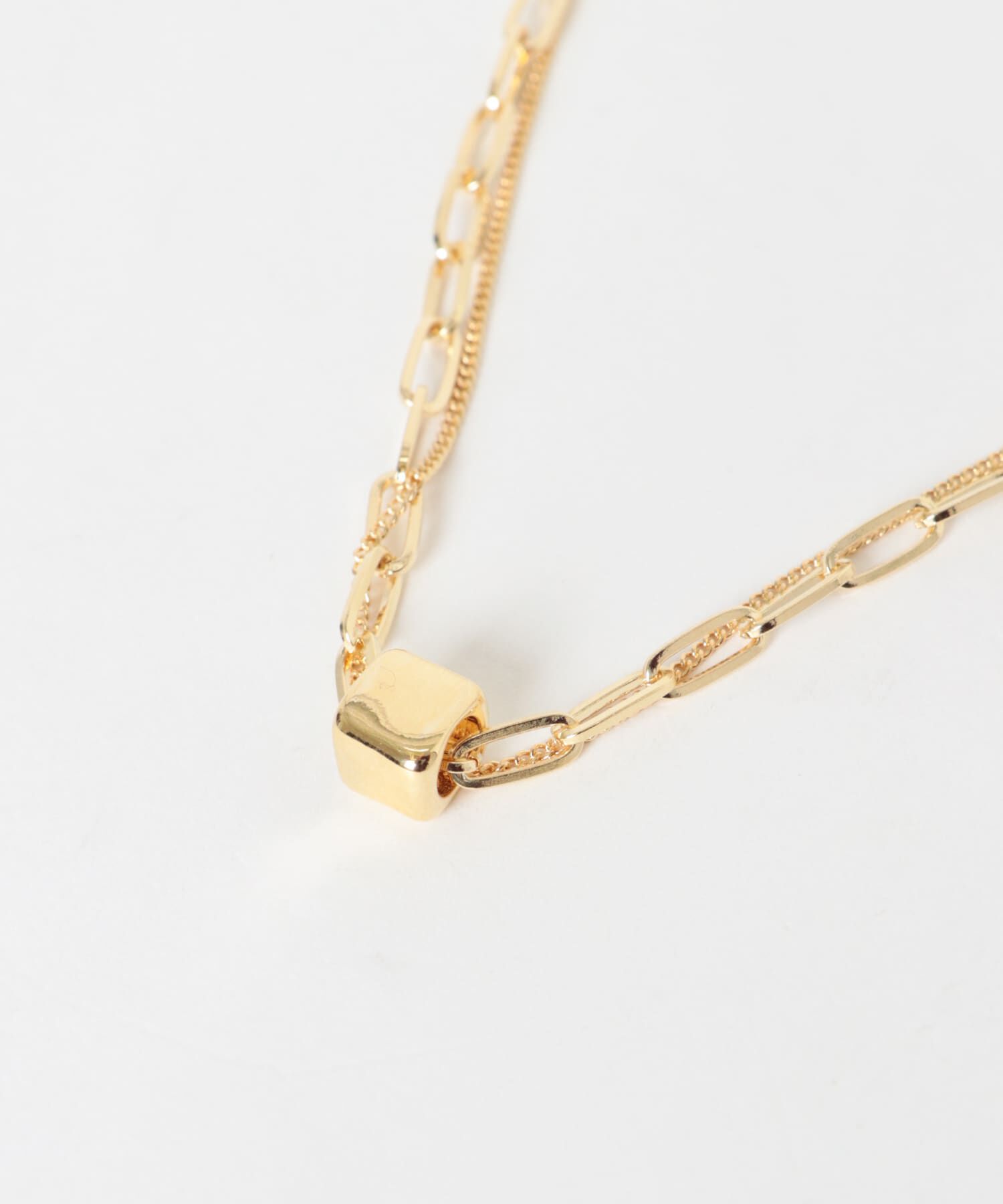 SMELLY「スクエアトップレイヤードネックレス」|ネックレス|