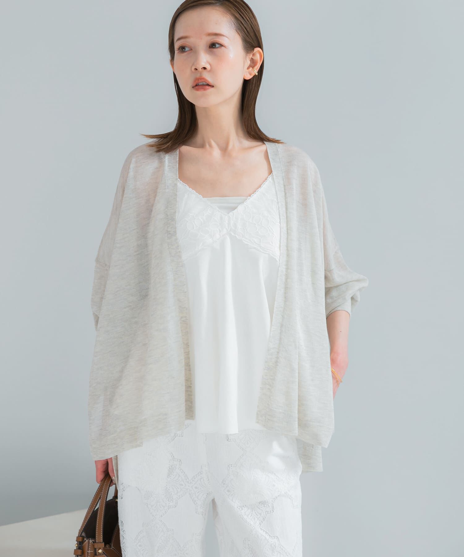 URBAN RESEARCH ROSSO「接触冷感シアーカーディガン」|カーディガン|