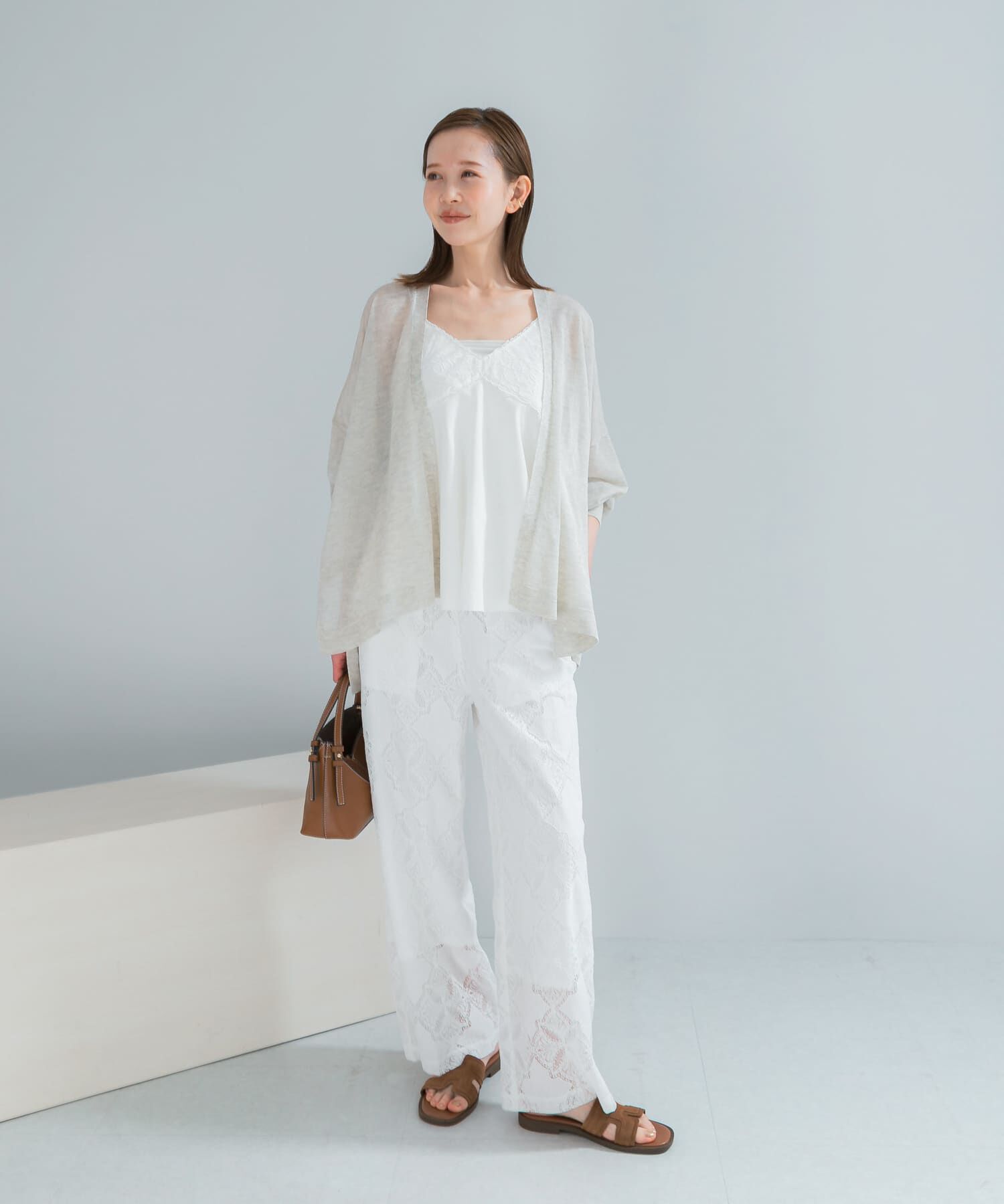 URBAN RESEARCH ROSSO「接触冷感シアーカーディガン」|カーディガン|