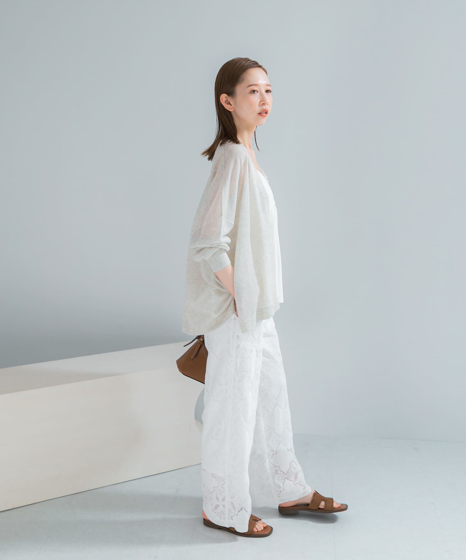 URBAN RESEARCH ROSSO「接触冷感シアーカーディガン」|カーディガン|