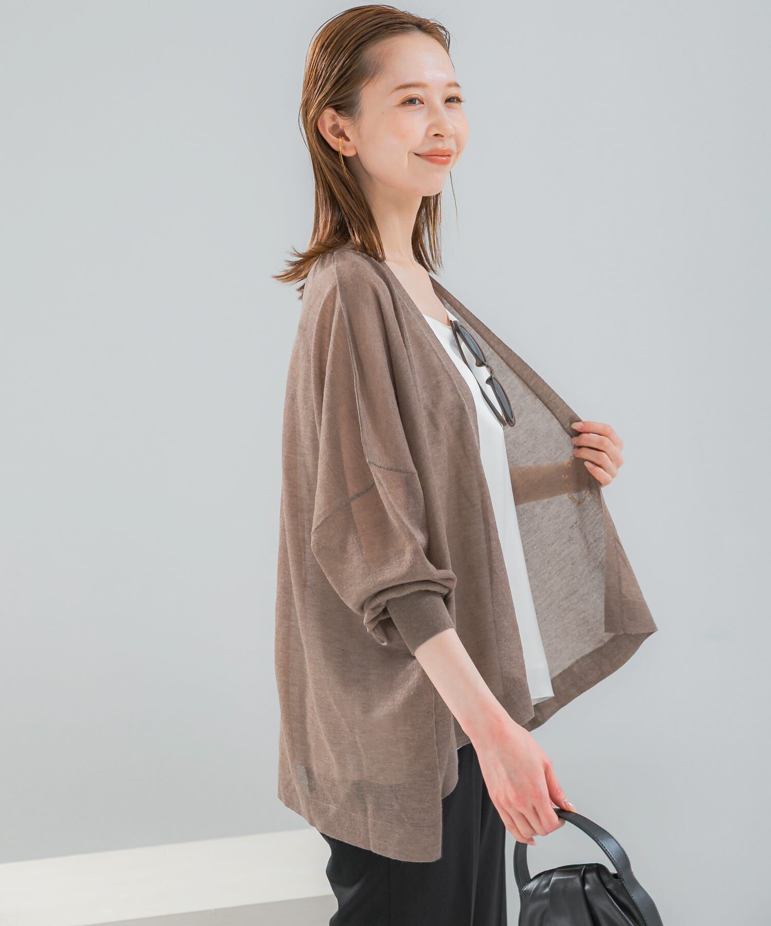 URBAN RESEARCH ROSSO「接触冷感シアーカーディガン」|カーディガン|