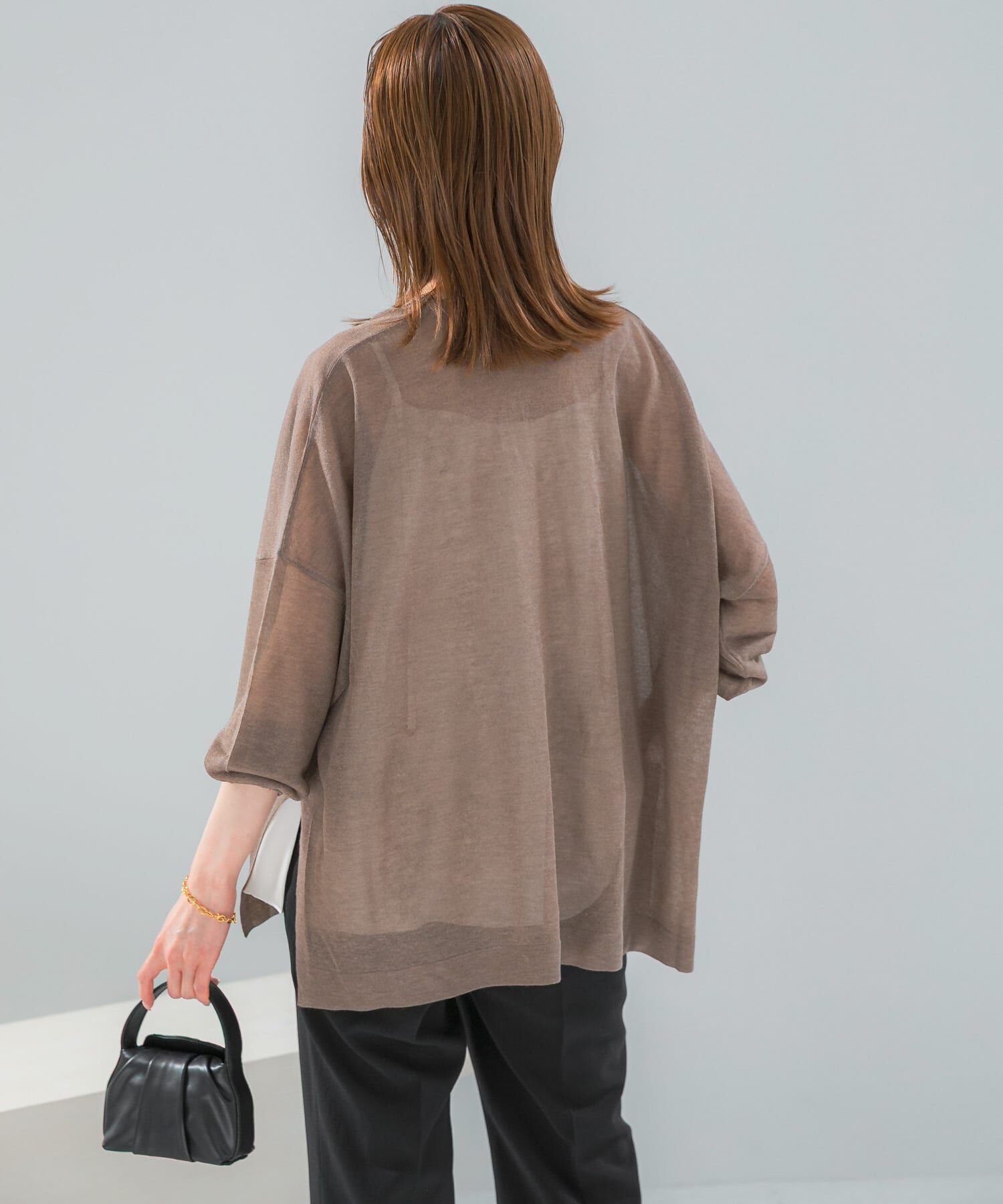 URBAN RESEARCH ROSSO「接触冷感シアーカーディガン」|カーディガン|