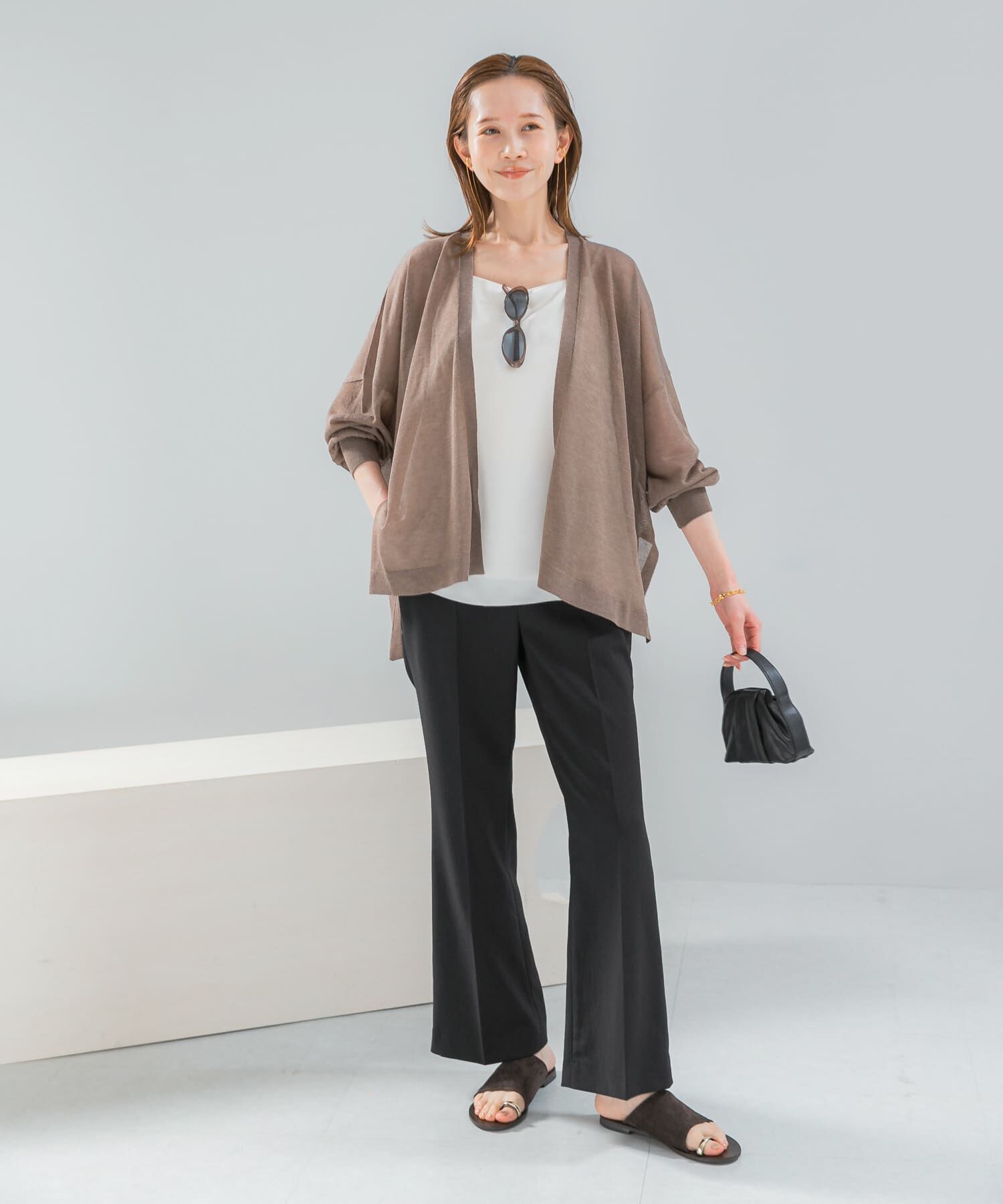 URBAN RESEARCH ROSSO「接触冷感シアーカーディガン」|カーディガン|