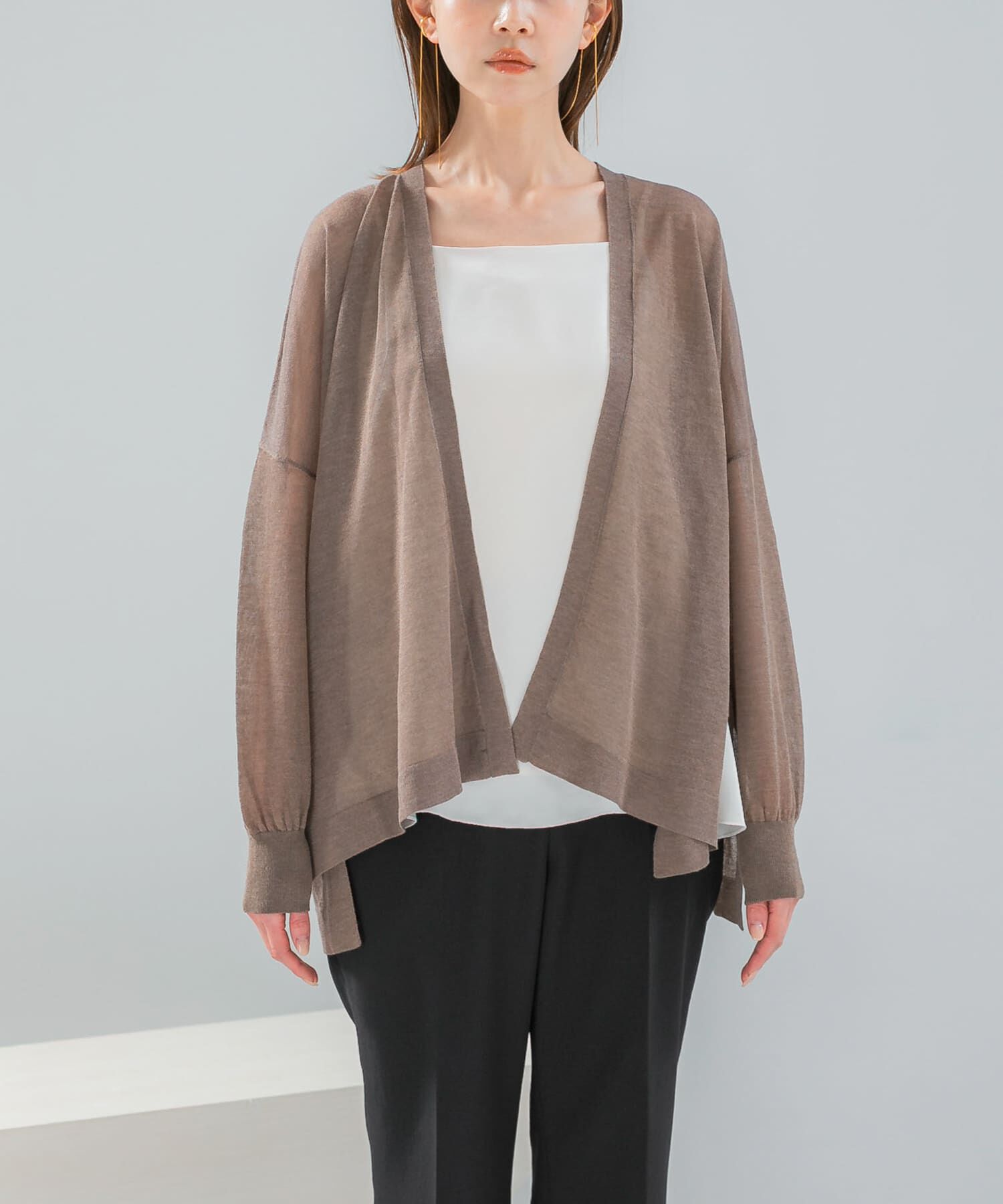 URBAN RESEARCH ROSSO「接触冷感シアーカーディガン」|カーディガン|