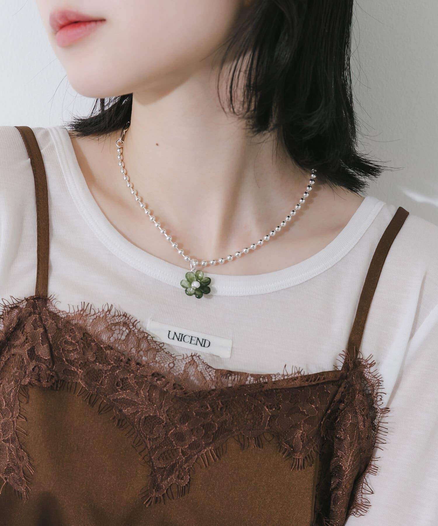 SMELLY「カラーフラワーマルチWAYネックレス」|ネックレス|