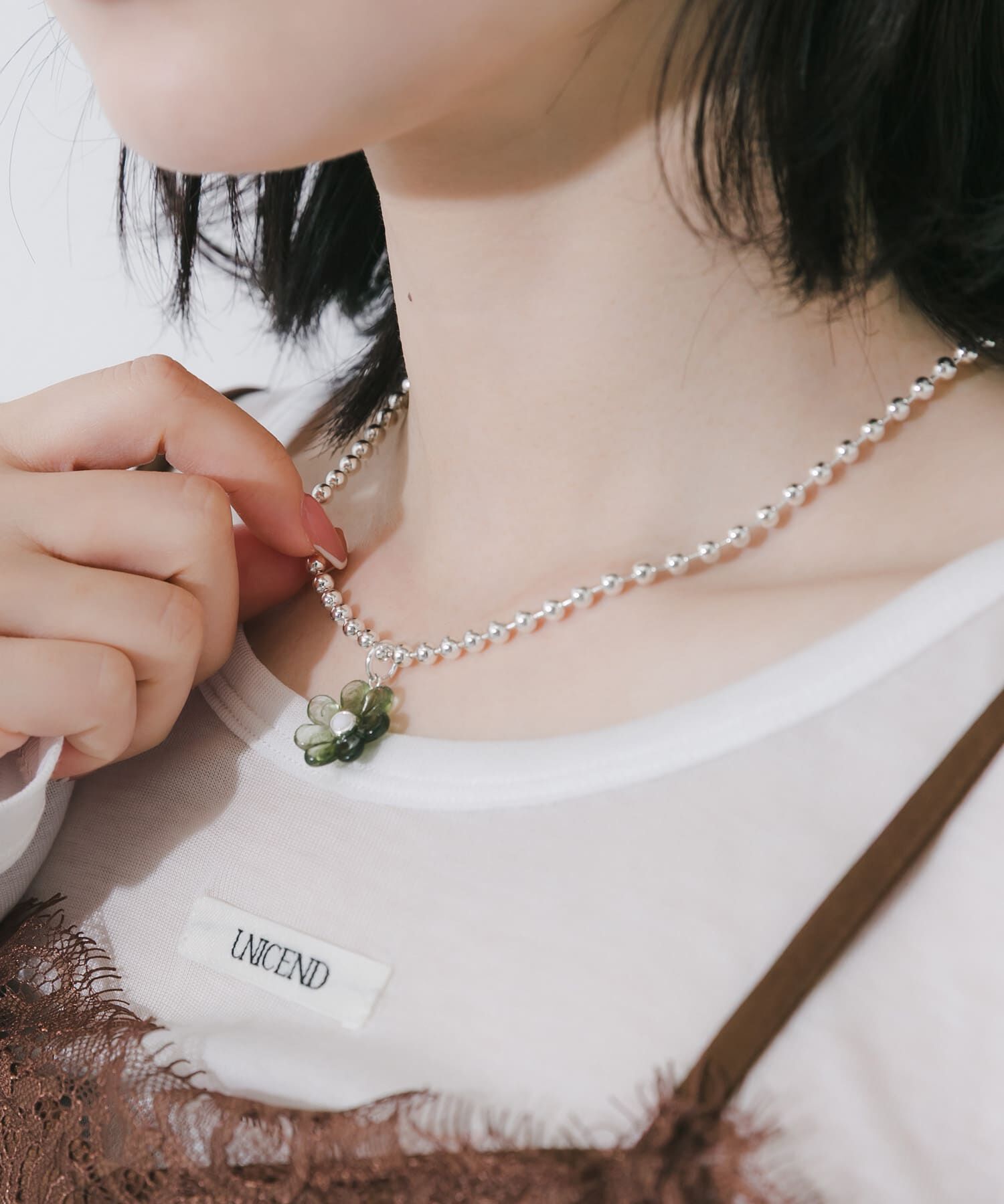 SMELLY「カラーフラワーマルチWAYネックレス」|ネックレス|