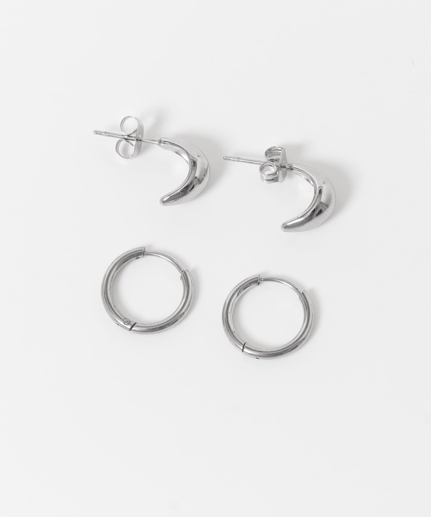 SMELLY「ステンレス2セットピアス」|ピアス|