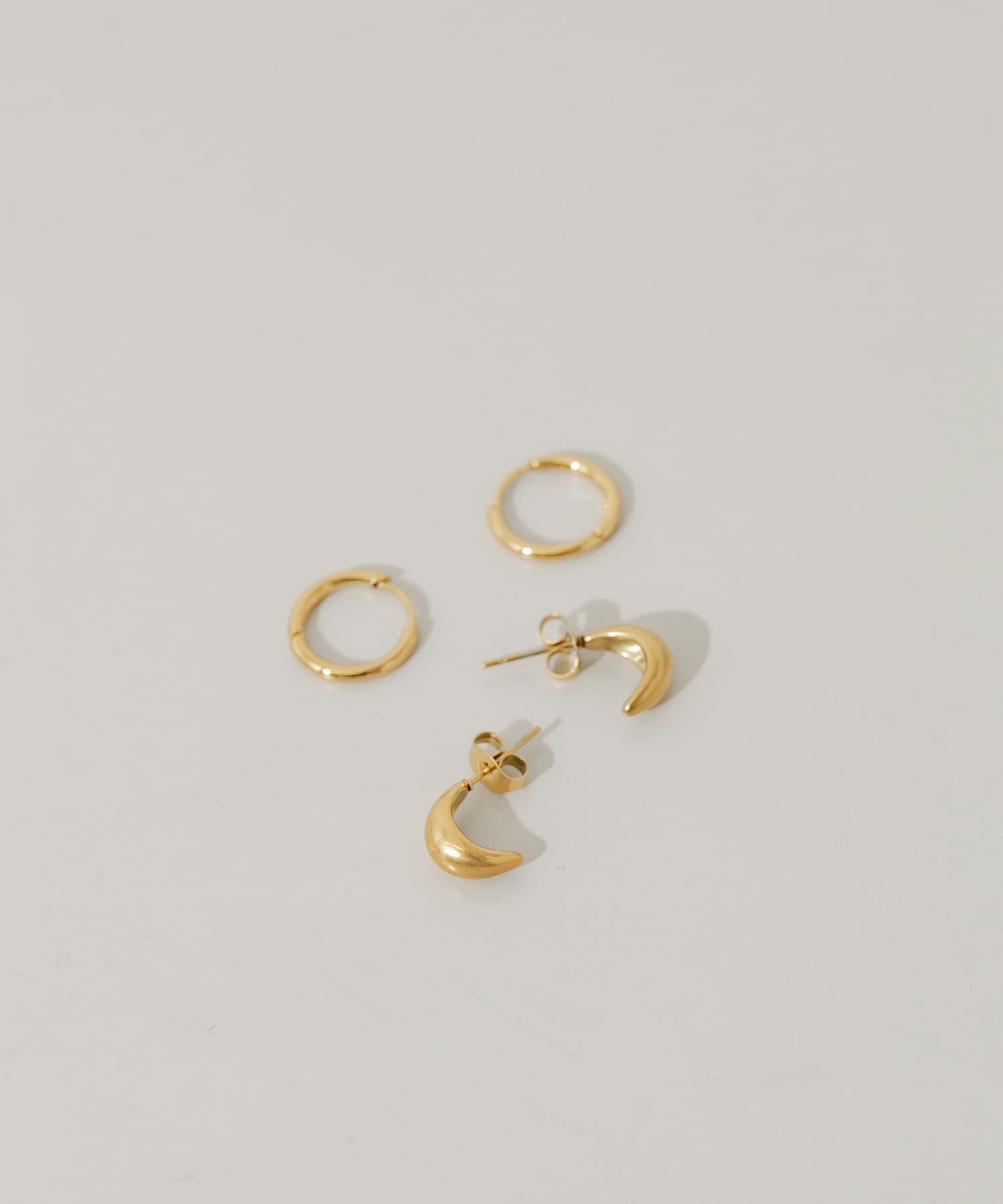 SMELLY「ステンレス2セットピアス」|ピアス|