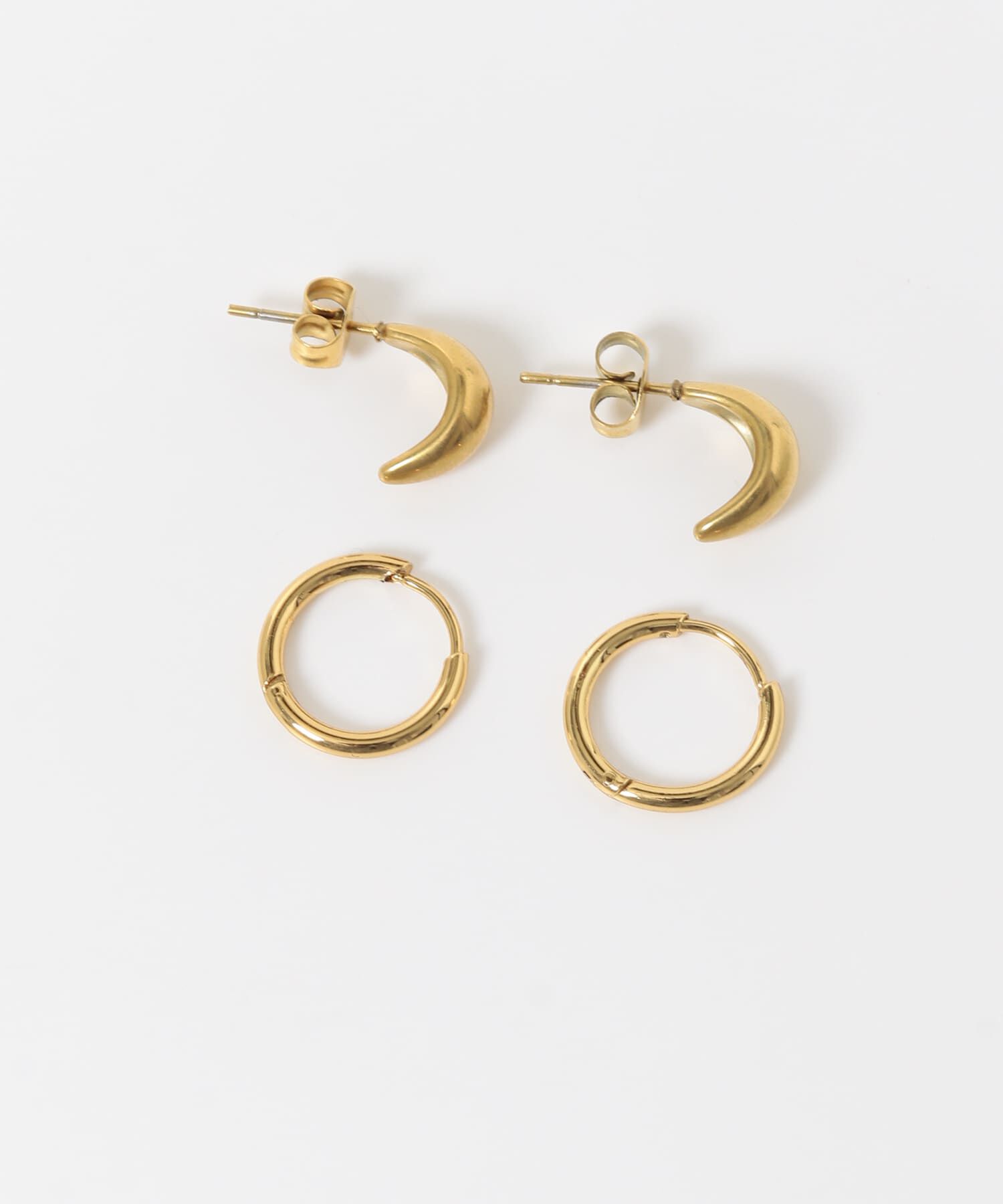 SMELLY「ステンレス2セットピアス」|ピアス|