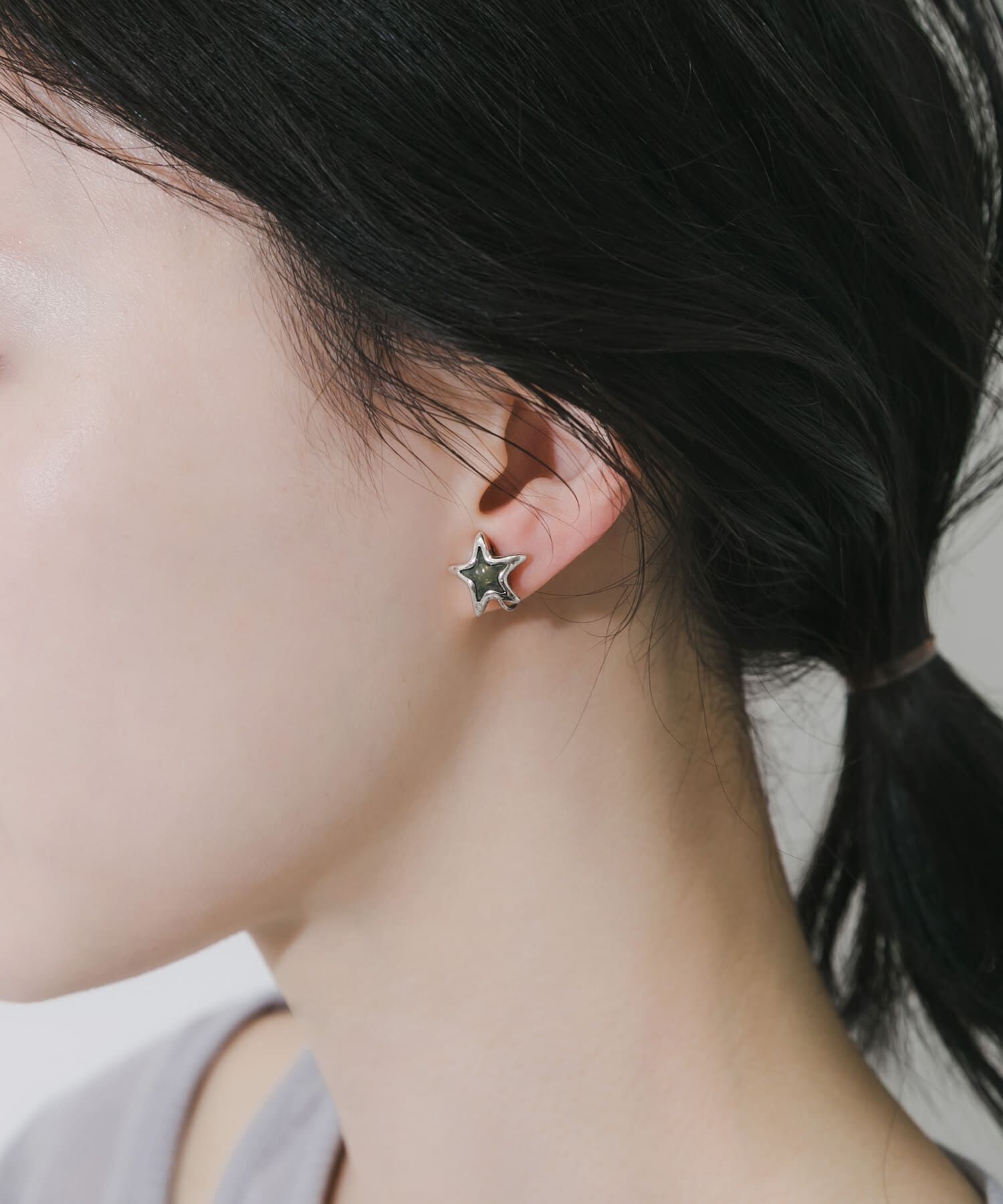 SMELLY「レイヤードスターイヤリング」|イヤリング|