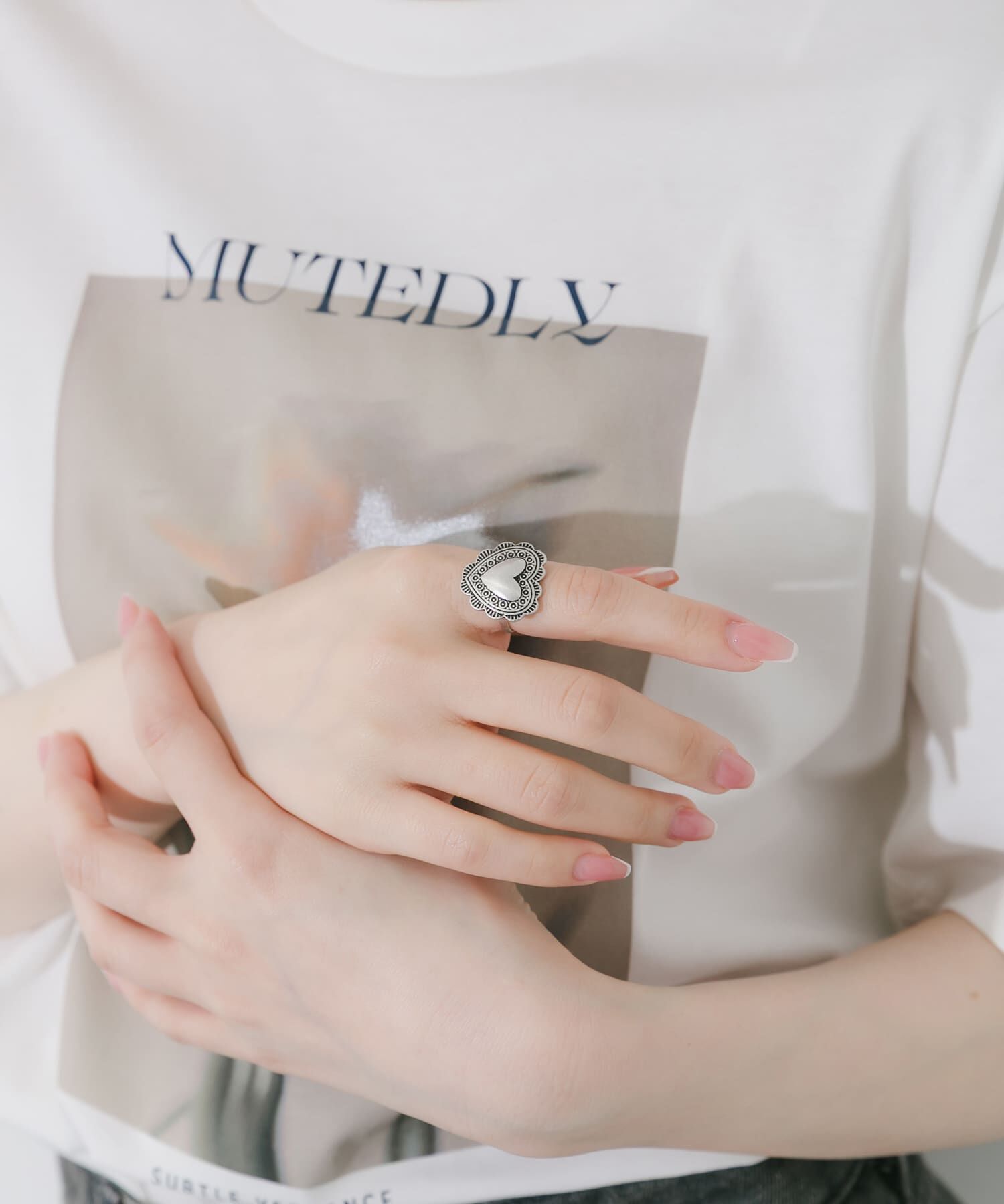 SMELLY「ヴィンテージライクハートコンチョリング」|リング|