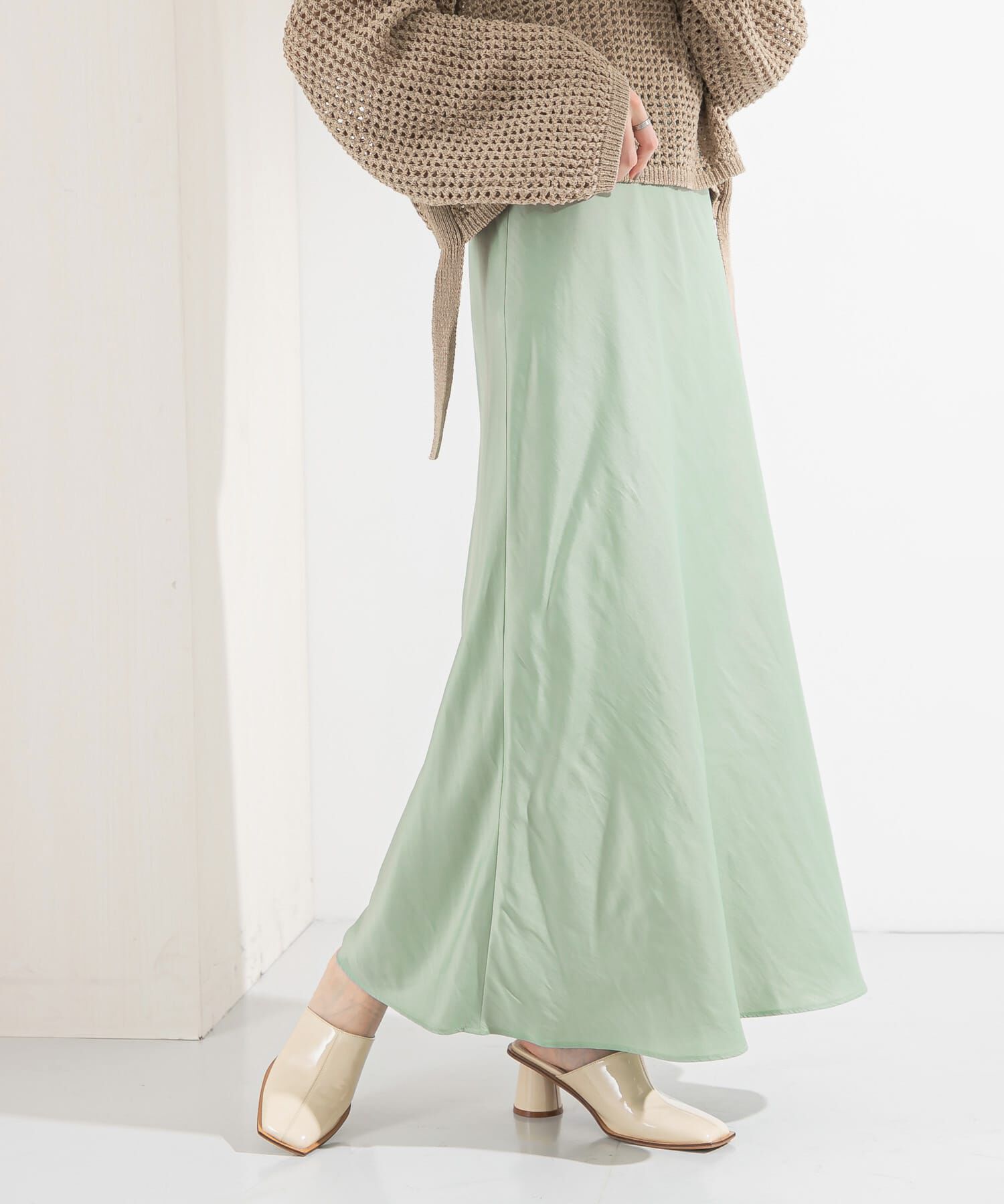  「バイアスフレアスカート」|スカート|