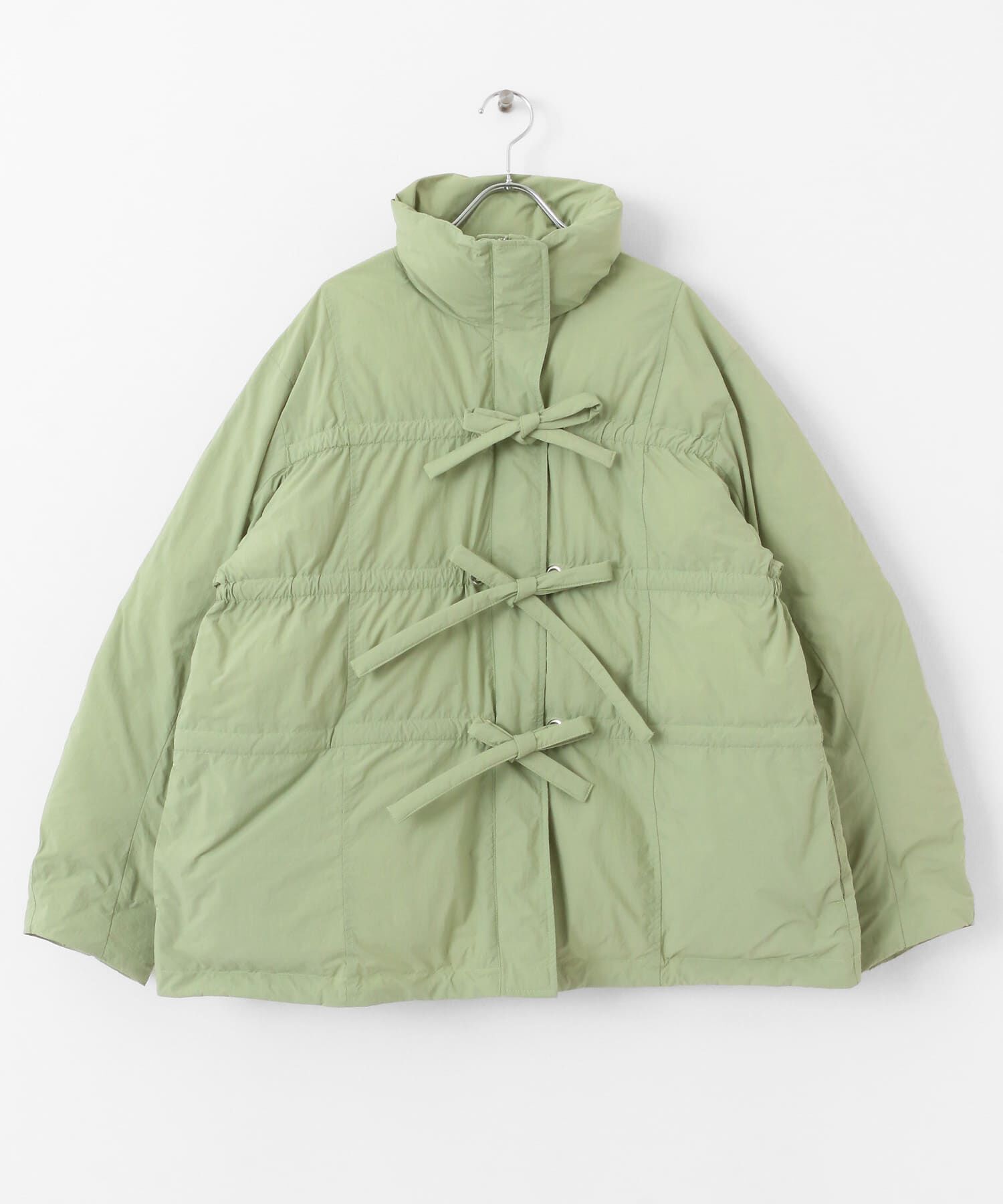  「フロントリボン中綿ジャケット」|ダウン|