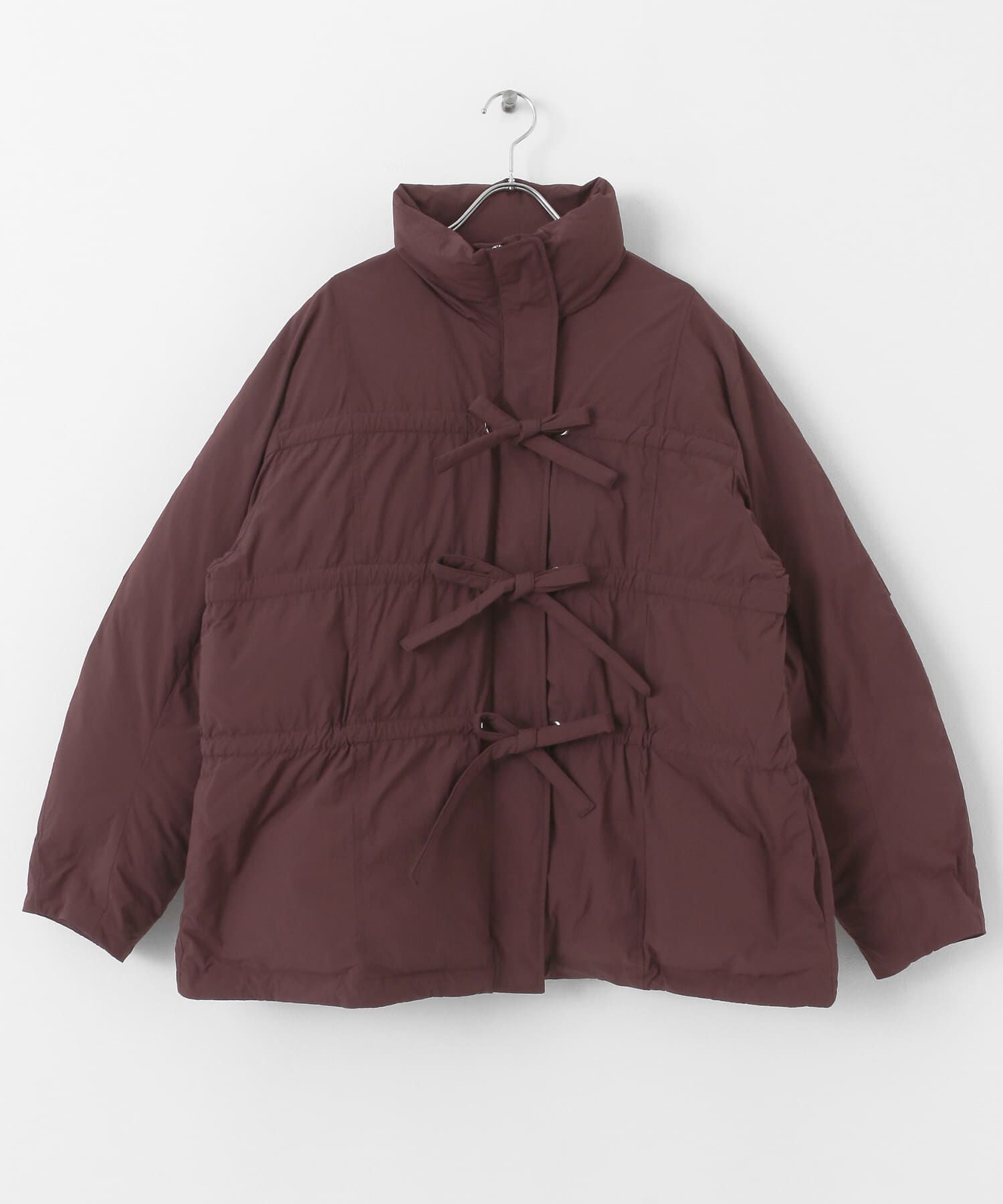  「フロントリボン中綿ジャケット」|ダウン|