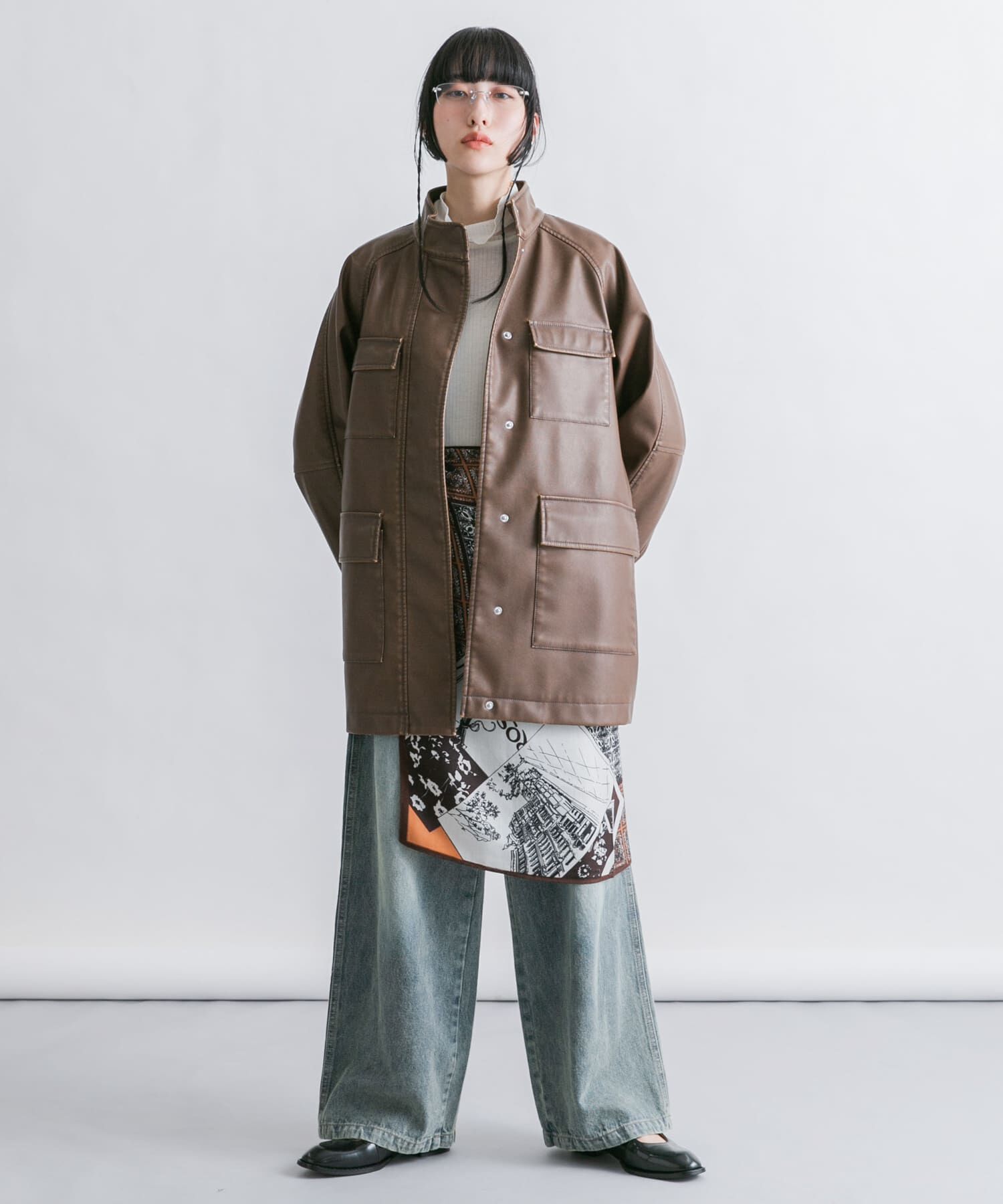  「『2サイズ展開』ドローストリングデニム」|デニム|