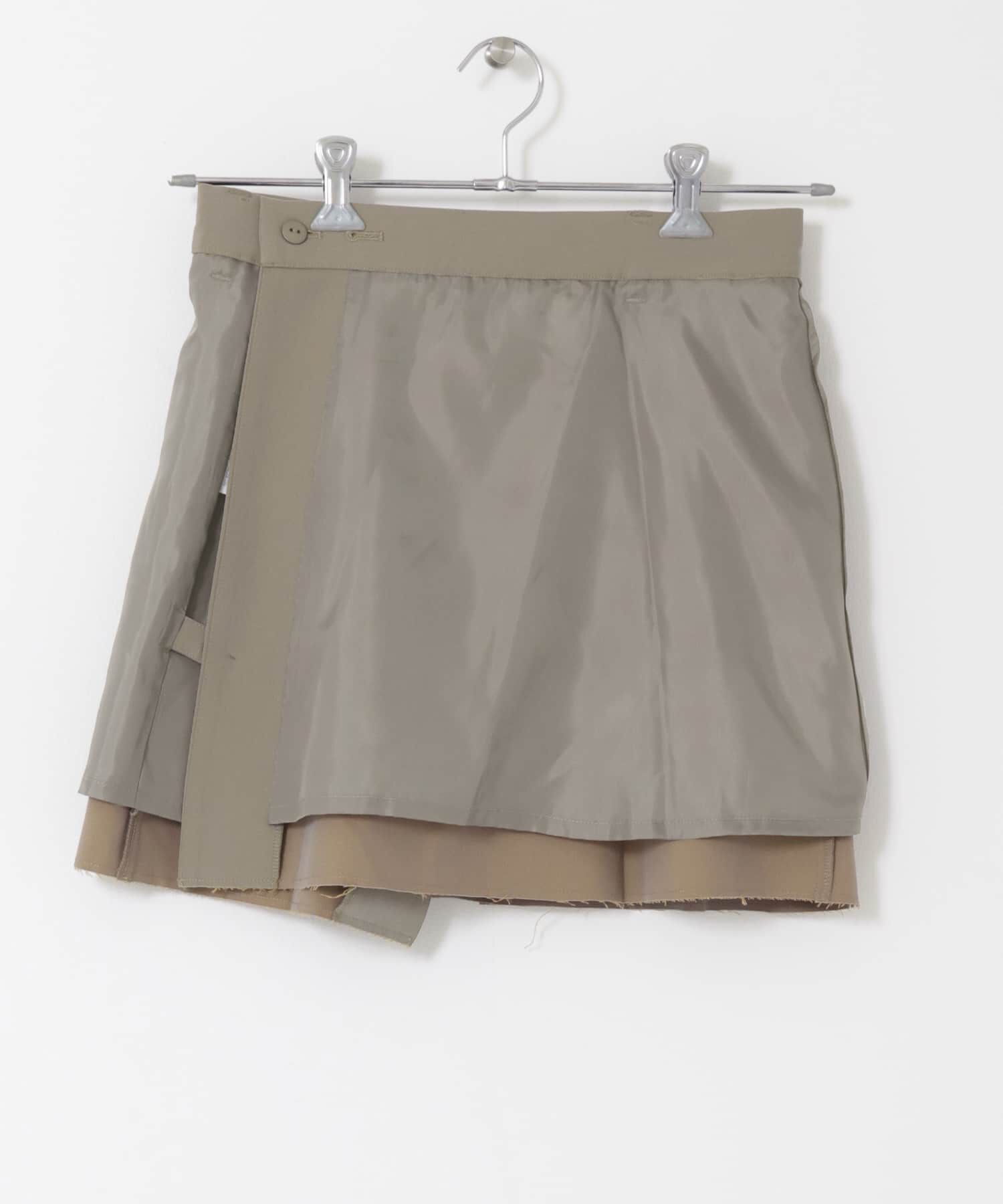  「リメイクラップミニスカート」|スカート|