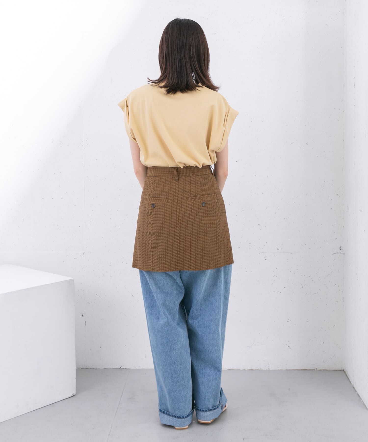  「リメイクラップミニスカート」|スカート|