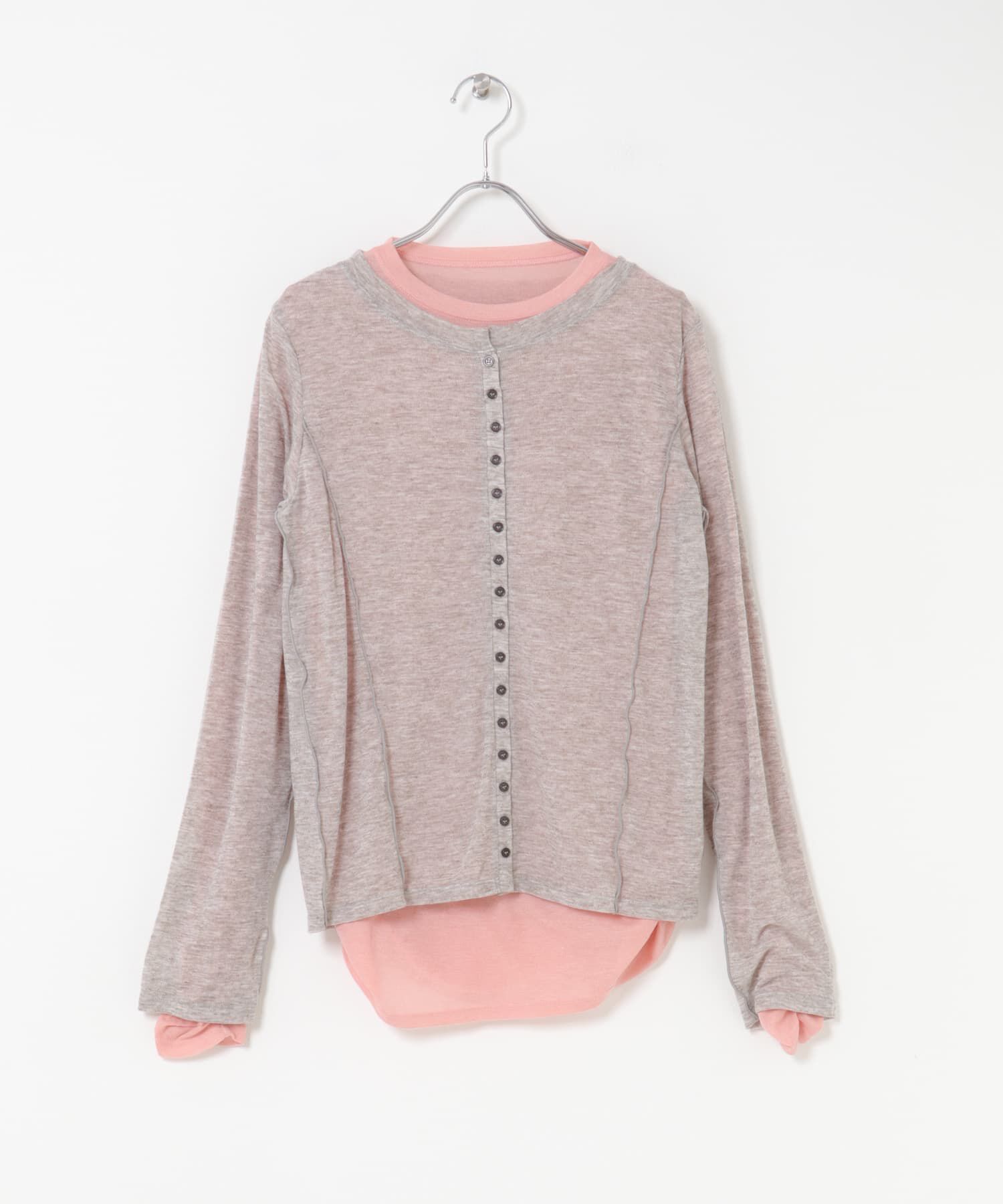  「バイカラーレイヤードカットソー」|Tシャツ・カットソー|