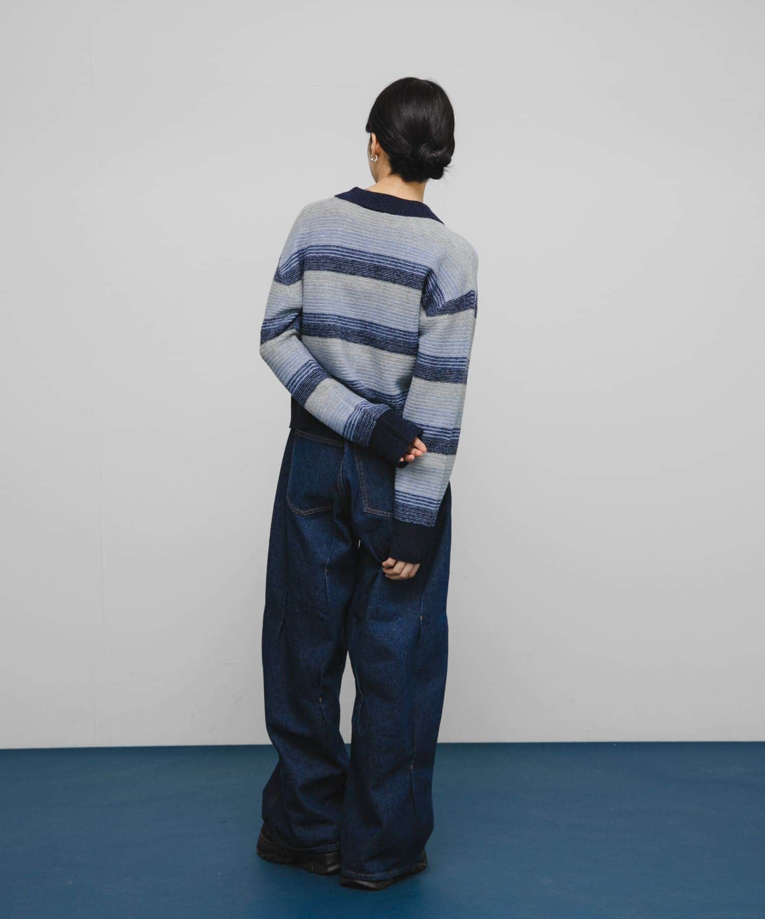  「グラデーションボーダーカーディガン」|カーディガン|