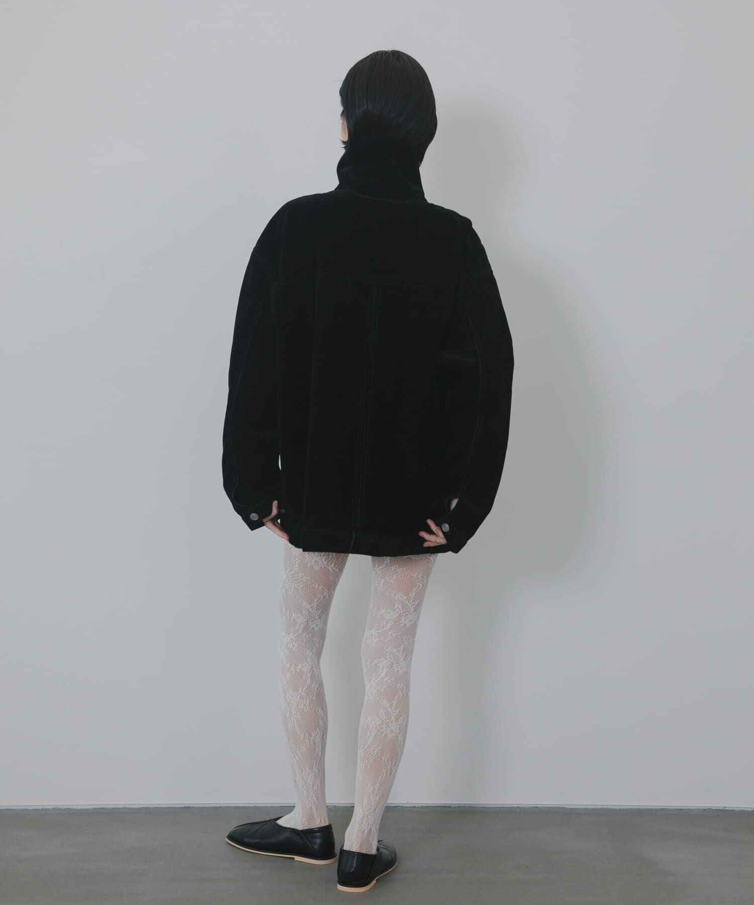  「ハイネックデニムブルゾン」|ブルゾン・スタジャン|