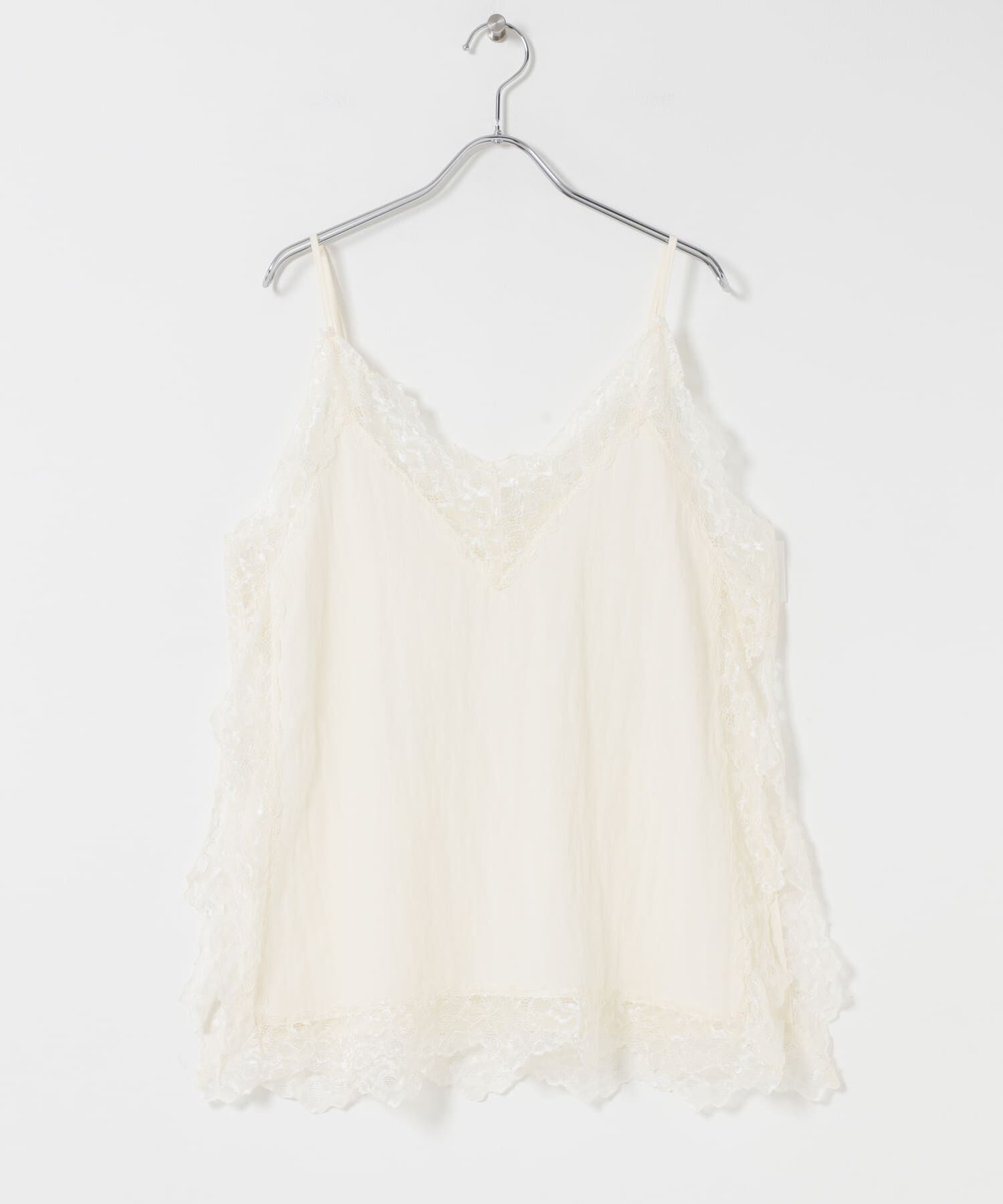  「『一部WEB限定カラー』ヴィンテージライクレースキャミソール」|キャミソール|