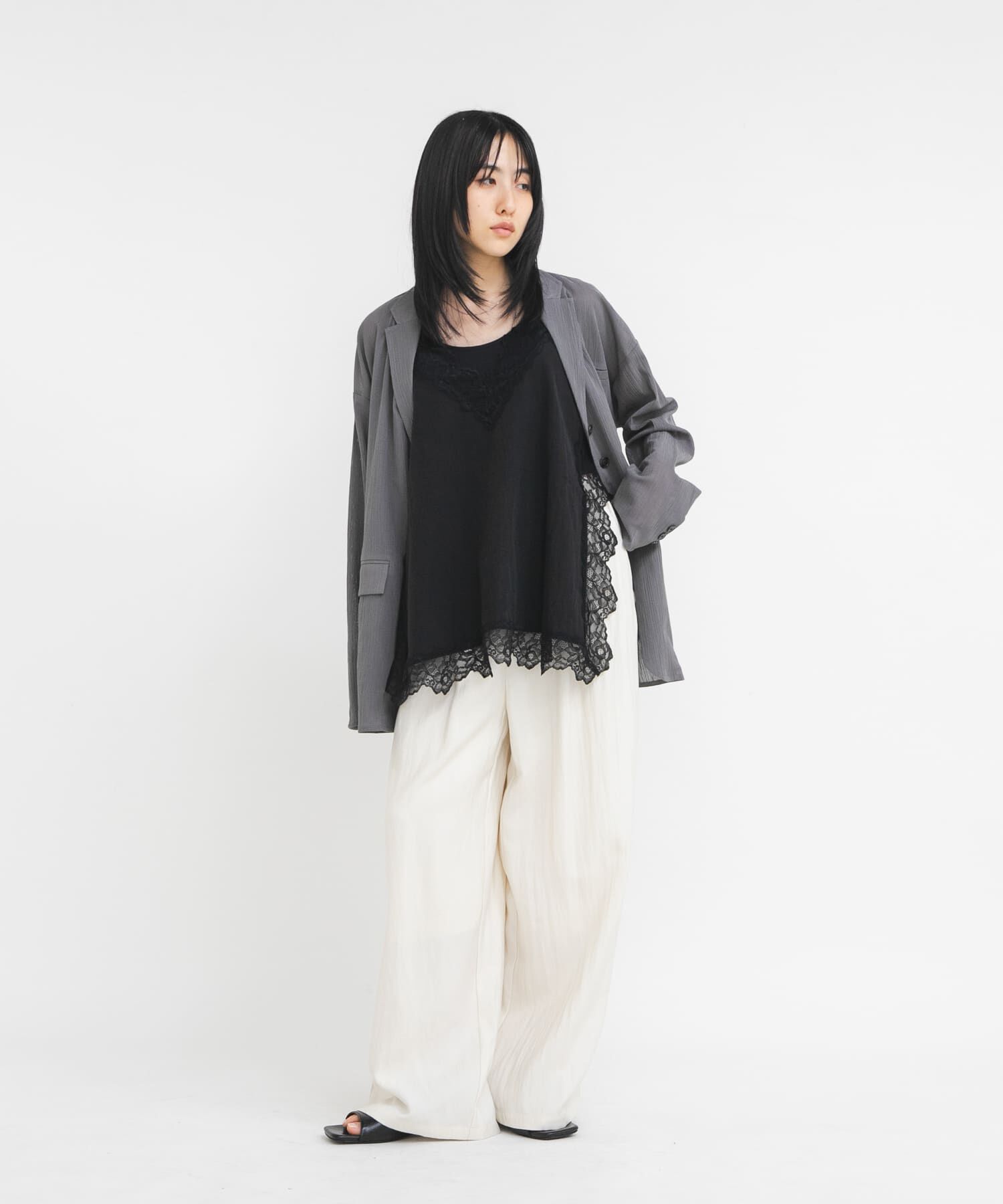  「『一部WEB限定カラー』ヴィンテージライクレースキャミソール」|キャミソール|