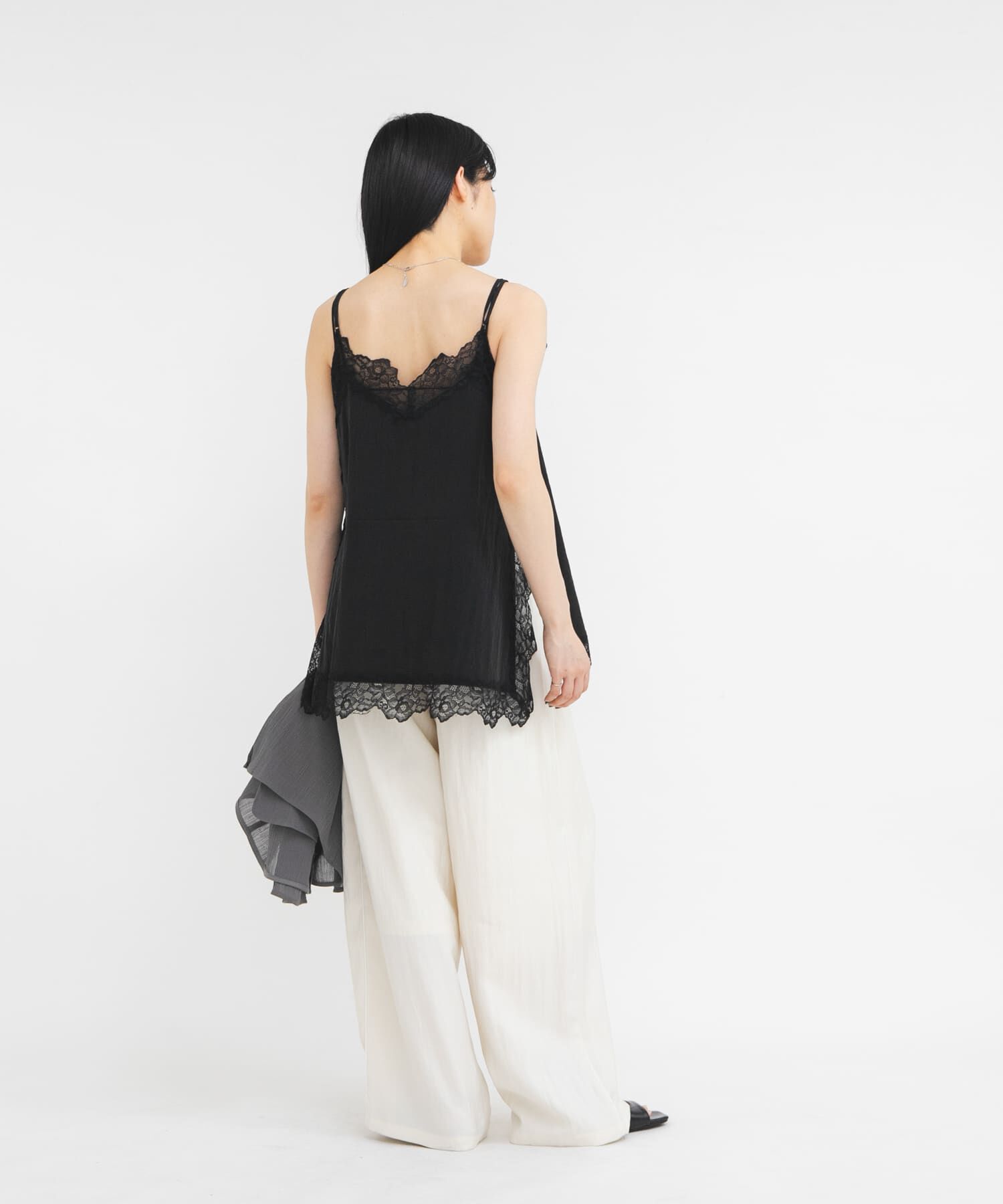  「『一部WEB限定カラー』ヴィンテージライクレースキャミソール」|キャミソール|