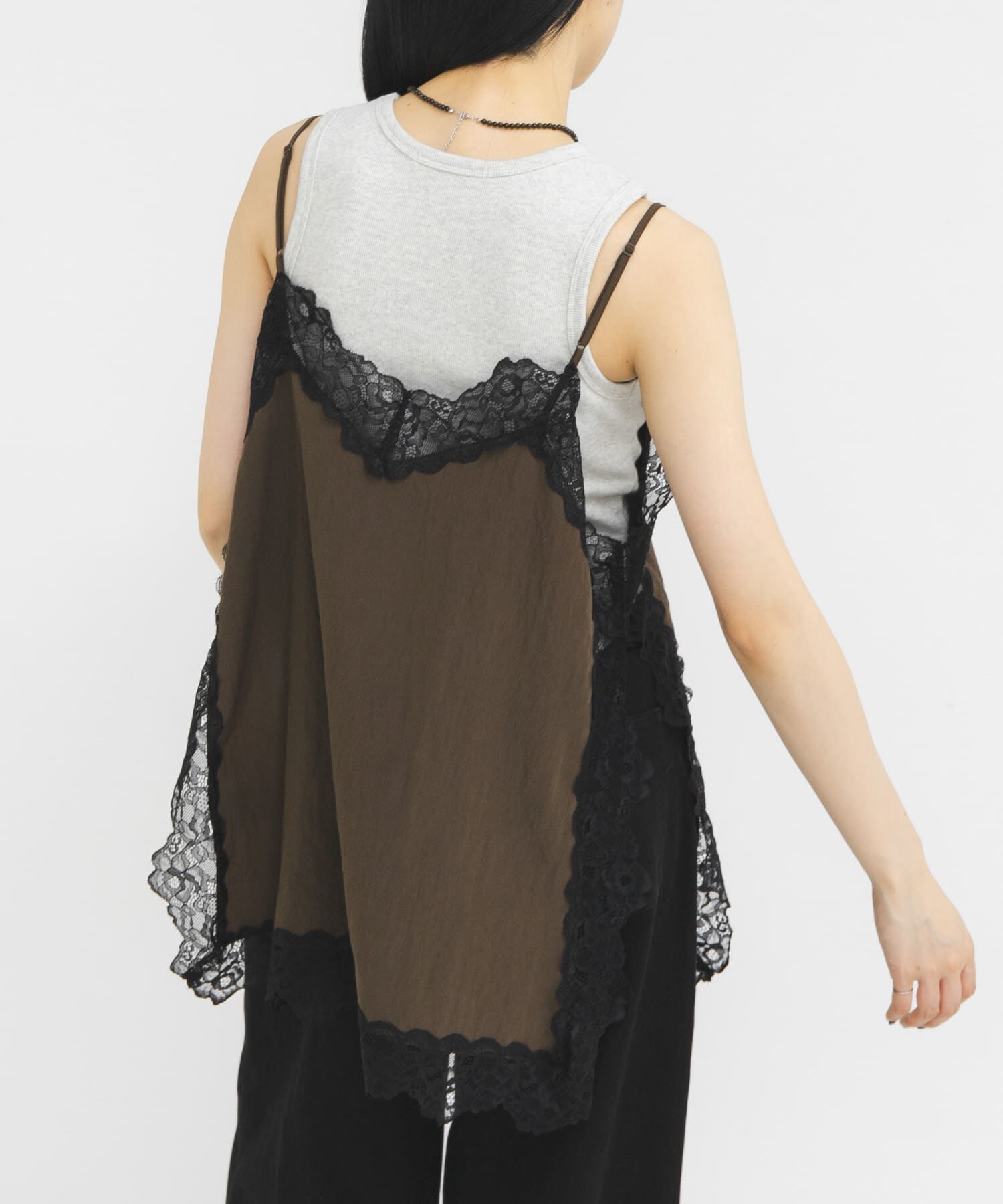  「『一部WEB限定カラー』ヴィンテージライクレースキャミソール」|キャミソール|