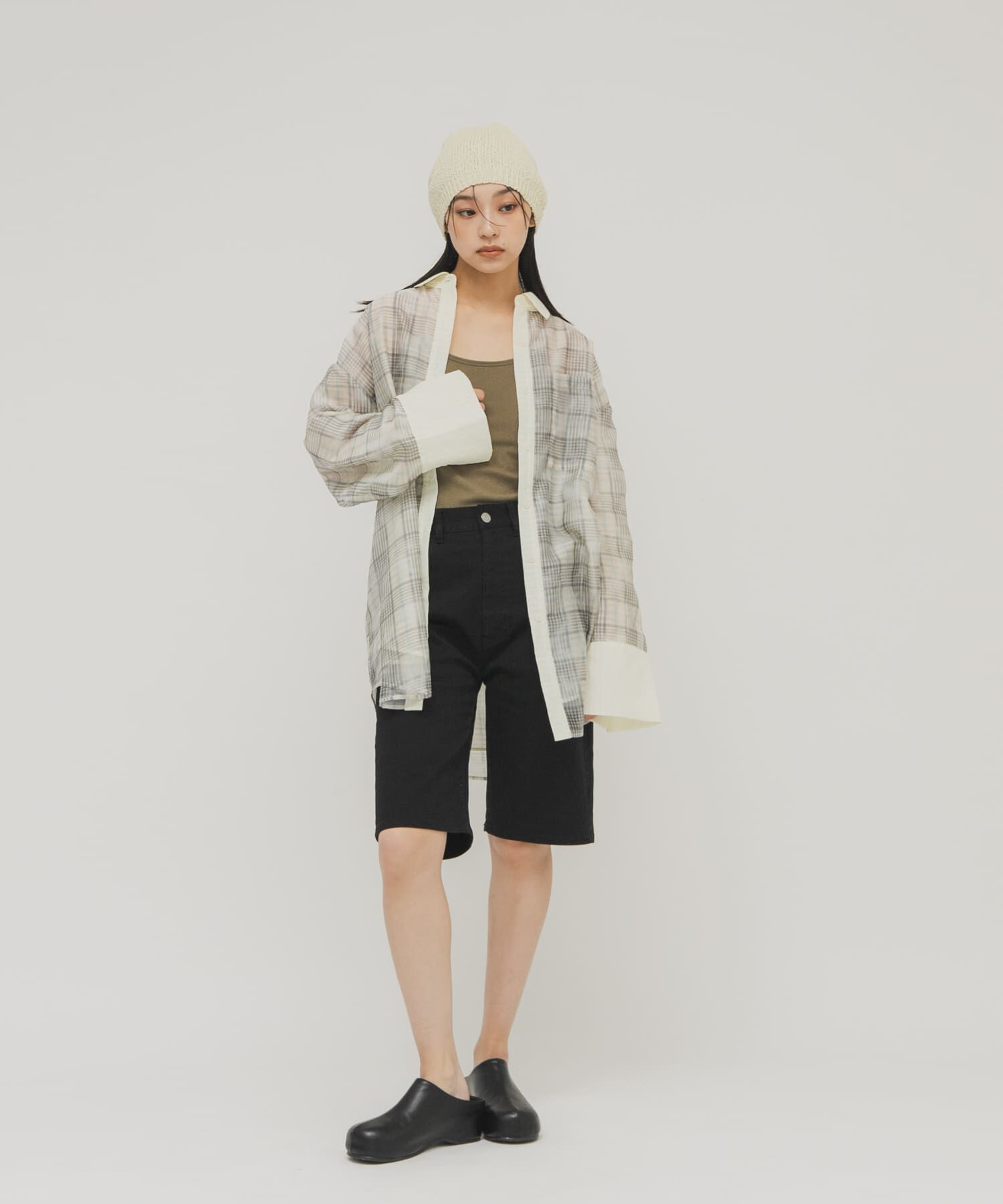  「シアーチェックレイヤードシャツ」|シャツ・ブラウス|