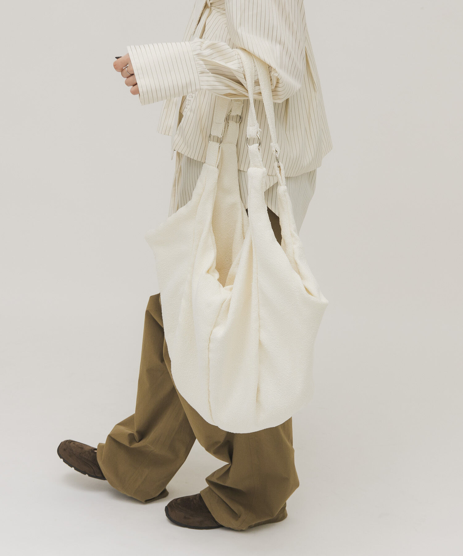  「パイル2WAYイージーBAG」|トートバッグ|アイボリー