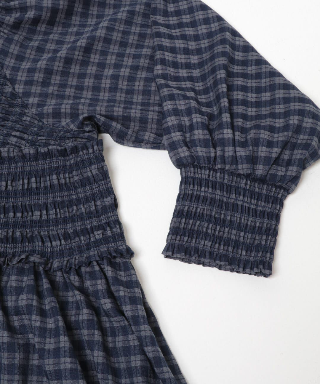  「2WAYシャーリングチェックミニワンピース」|ワンピース|