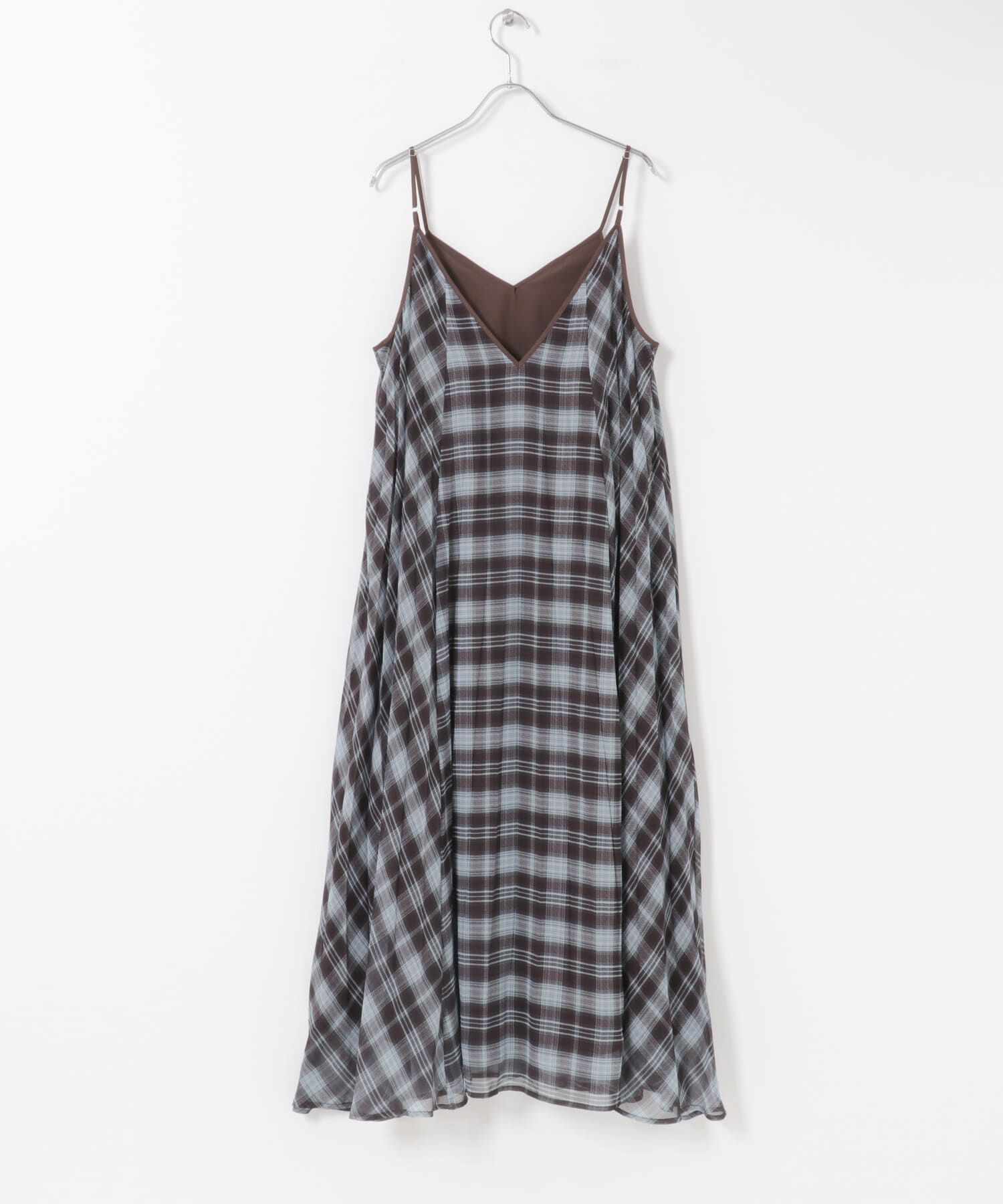  「チェックプリーツキャミワンピース」|その他|