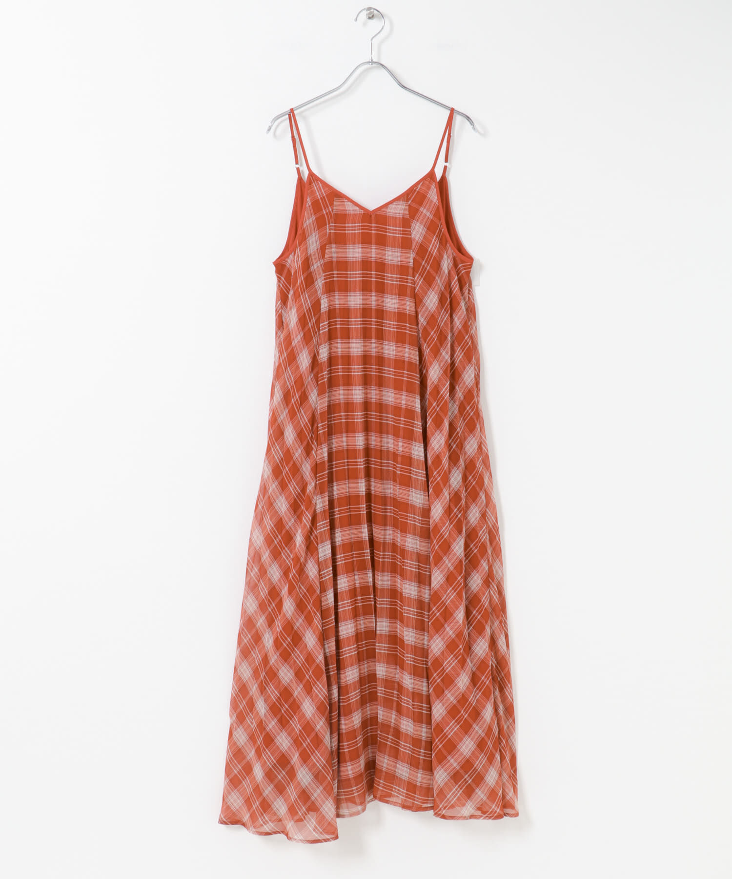  「チェックプリーツキャミワンピース」|その他|