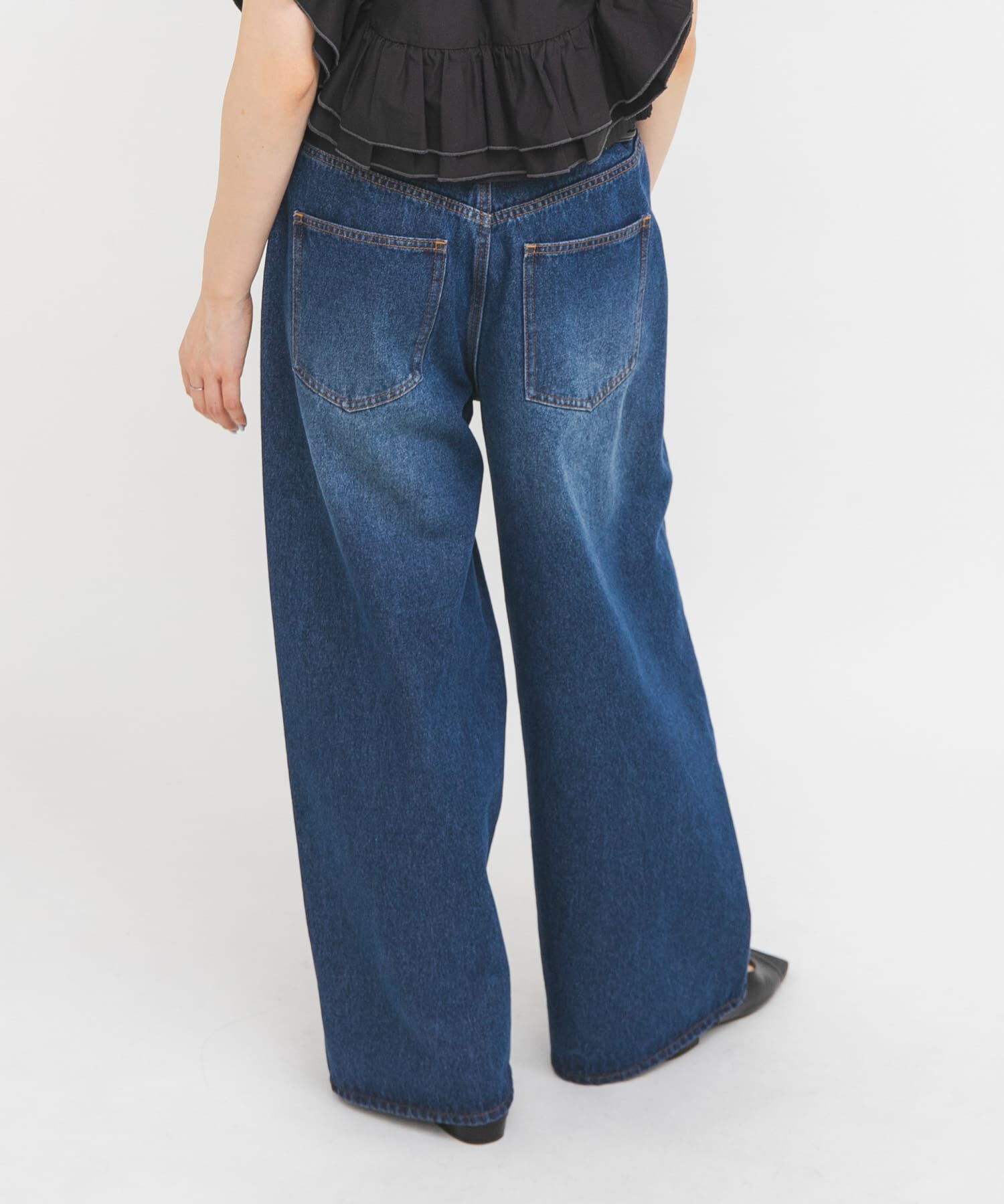  「WIDEレッグアジャストデニム」|デニム|