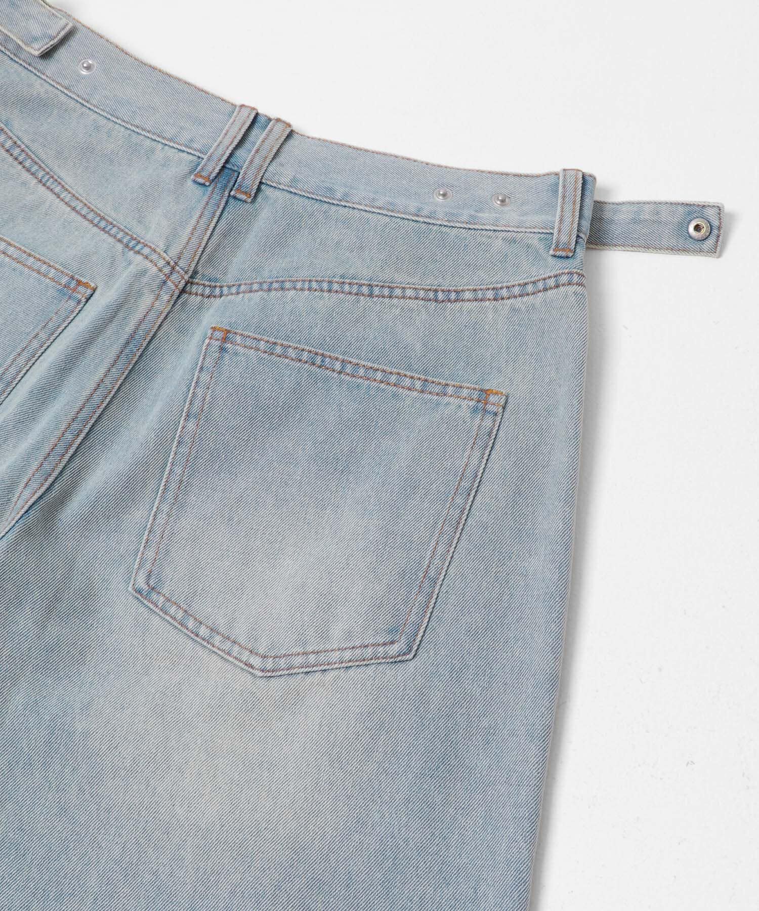  「WIDEレッグアジャストデニム」|デニム|